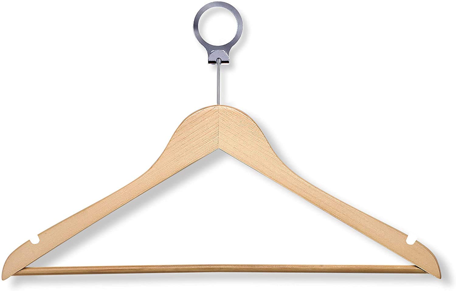 Honeycanhdo Hng-01733 Hotel Suit Hangers, Maple, 24-Pack