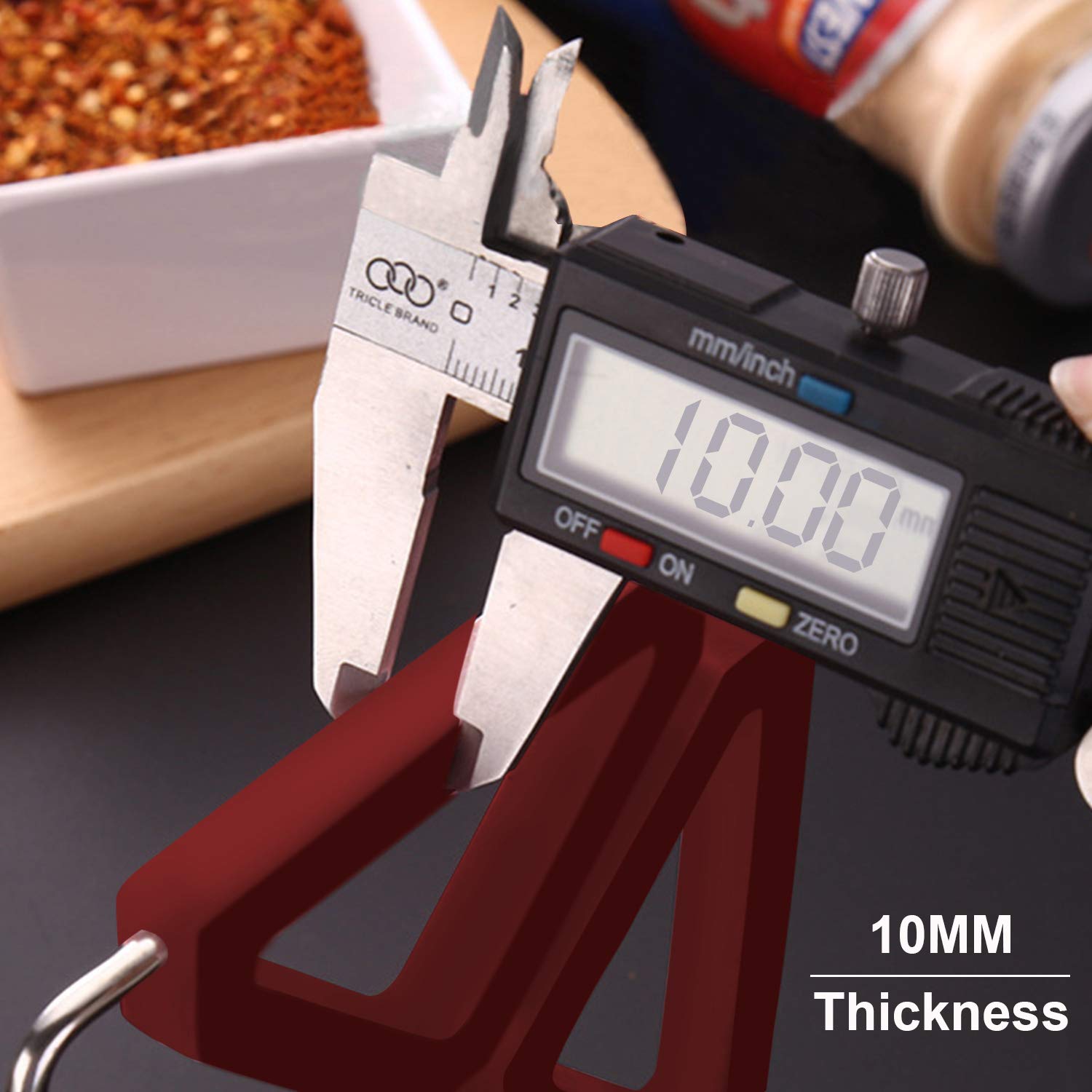 Set Of 5 Silicone Trivet Mat Expandable Hot Pot Holder With Stainless Steel Frame For Home Kitchen Heat Resistant Insulated Hot