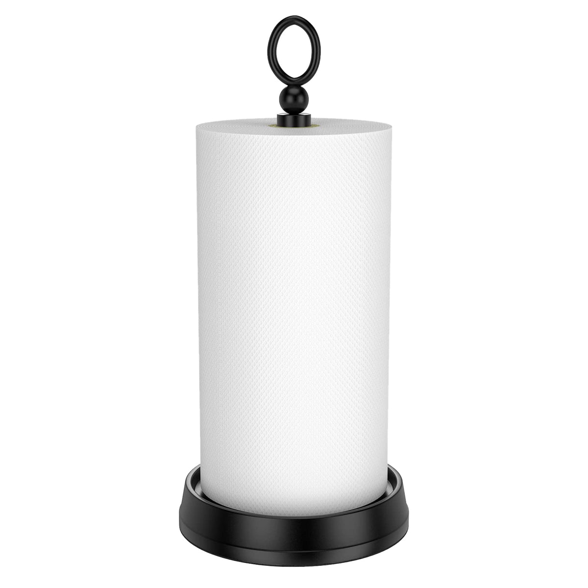 Kasunto Paper Towel Holder (Heavy Weighted Base) Steel Paper Towel Holder Countertop,Paper Towel Holder Stand For Kitchen Counte