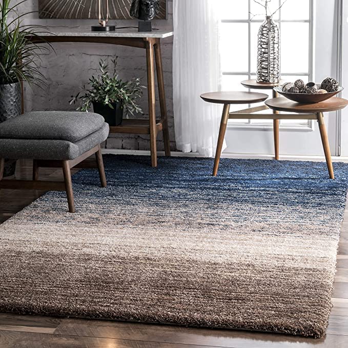 Carpet Planet Modern Soft Shaggy Rugs Fluffy Home Decorative Carpet For Living Room 2Inch Thick Carpet (3X5 Feet, Turquoise)