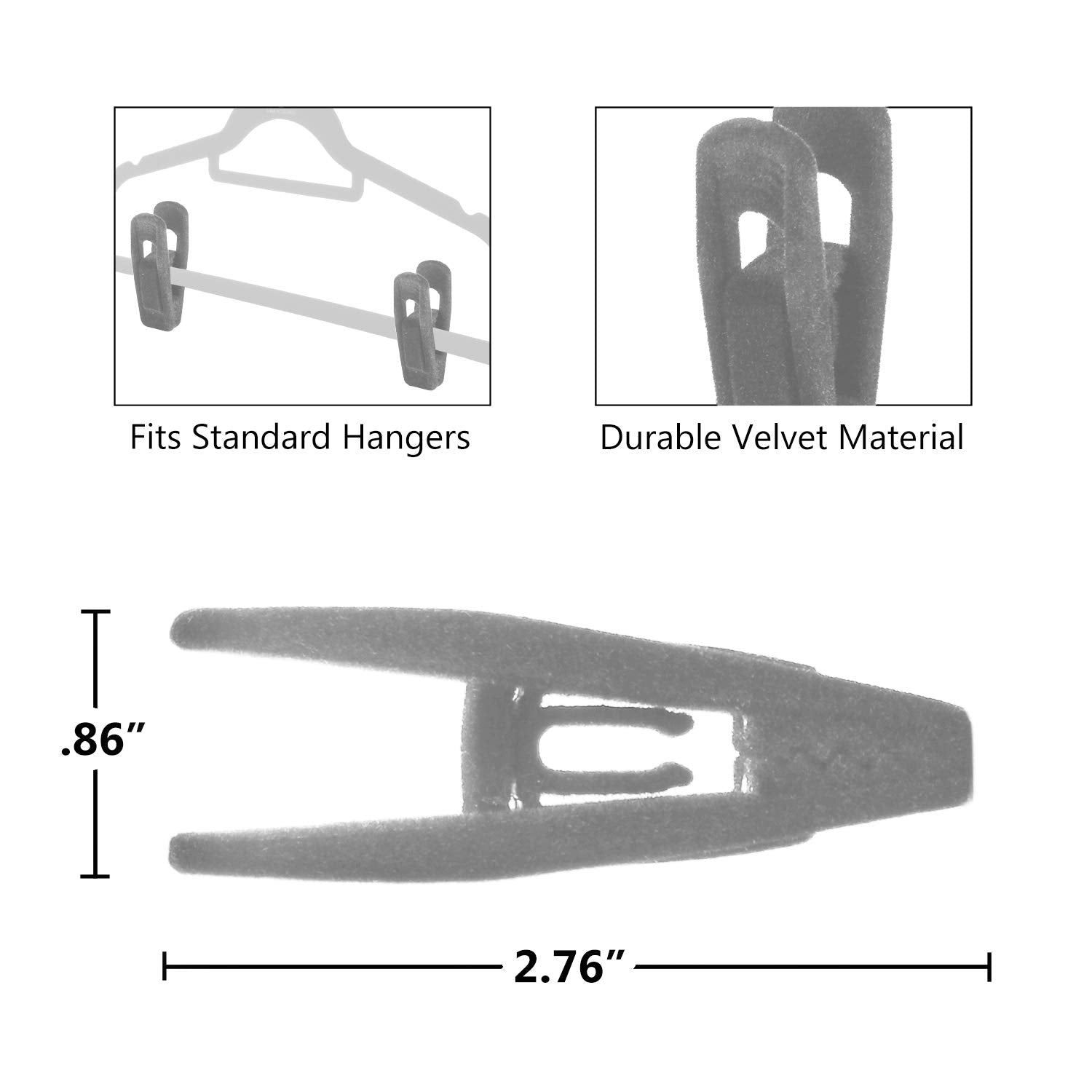 Closet Accessories, Velvet Hangers, Ultra Slim Space Saving, Notches, Tie Bar, Swivel Hook,10 Pack, With 20 Matching Velvet Fing