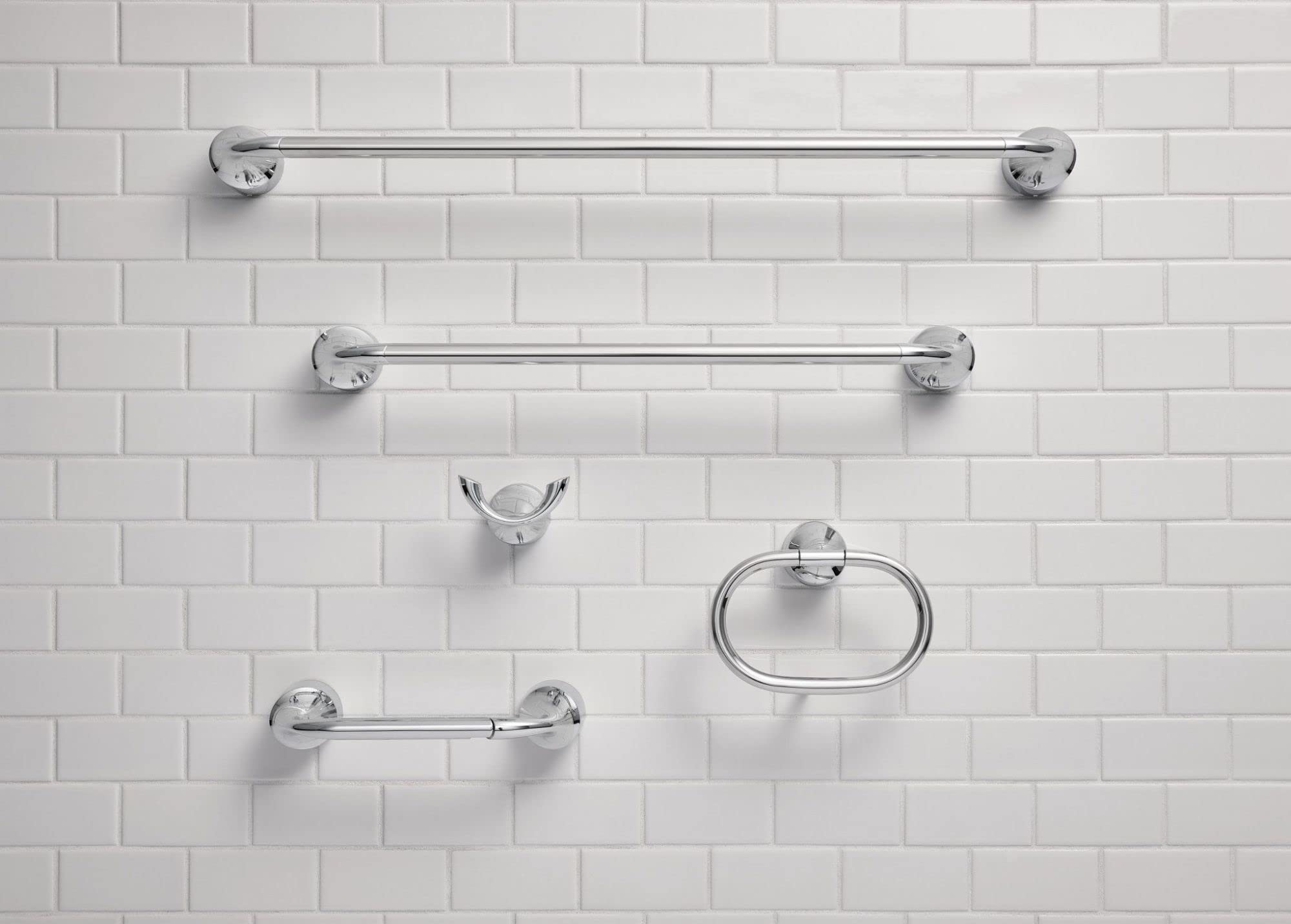 Moen Idora Chrome Moen My3708Ch Idora Double Post Pivoting Toilet Paper Holder, My3708Ch