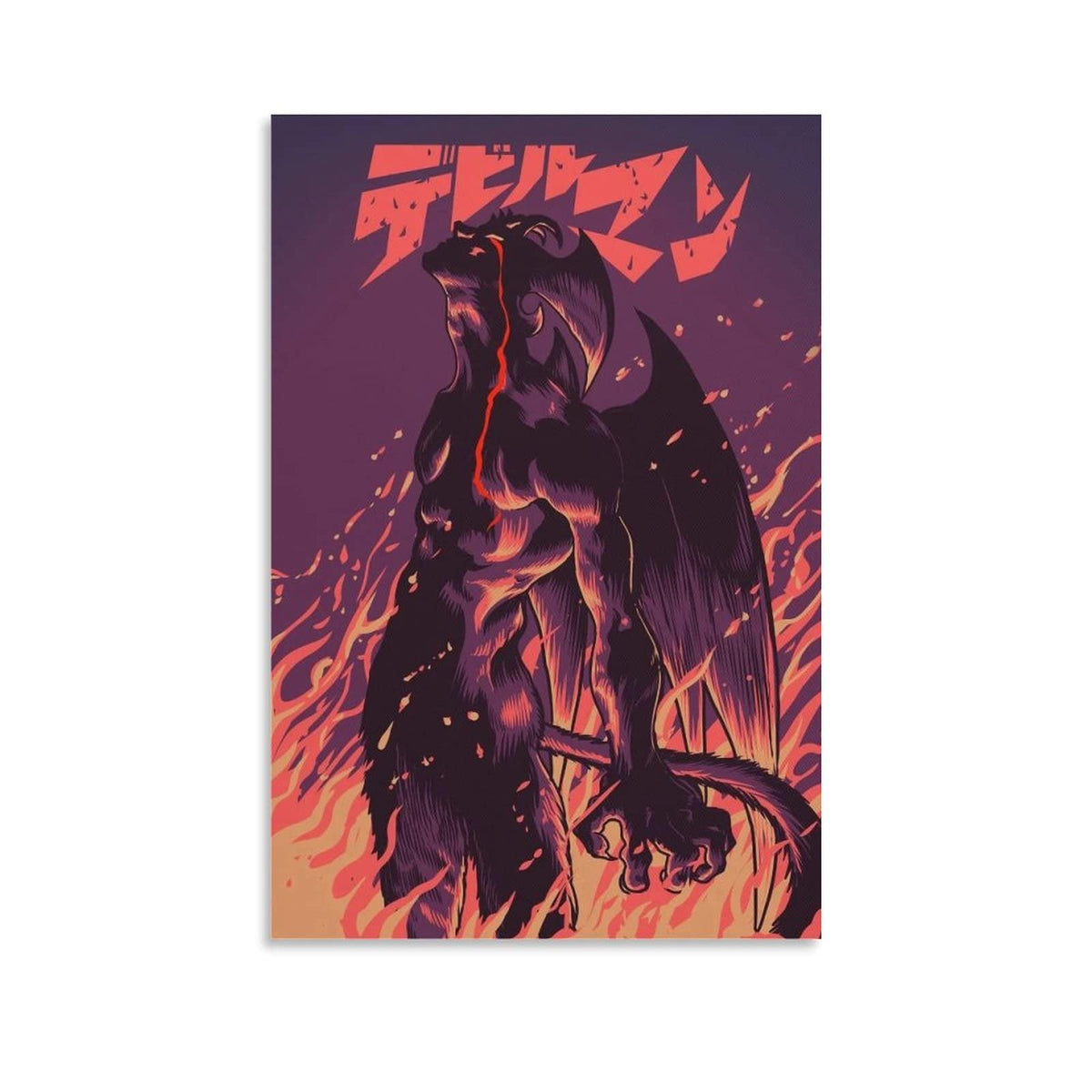 Sipman Devilman Crybaby Canvas Print Home Decorations Posters For Room Aesthetic Wall Art Poster Unframe 12X18Inch(30X45Cm)