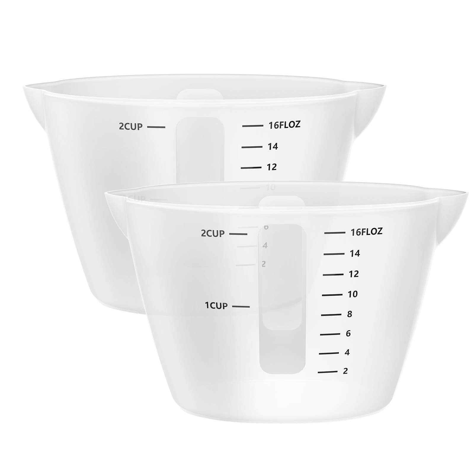Gartful 500ml Large Silicone Measuring Cups, 2-Cup Resin Mixing & Pouring Cups for Epoxy, Resin Jewelry Making, Nonstick Reusabl