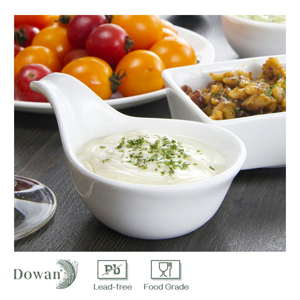 Dowan Soy Sauce Dish, Charcuterie Bowls, 3 Oz Dipping Bowls With Handles, Small Bowls For Side Dish, Dipping, Serving, Spice, Sa