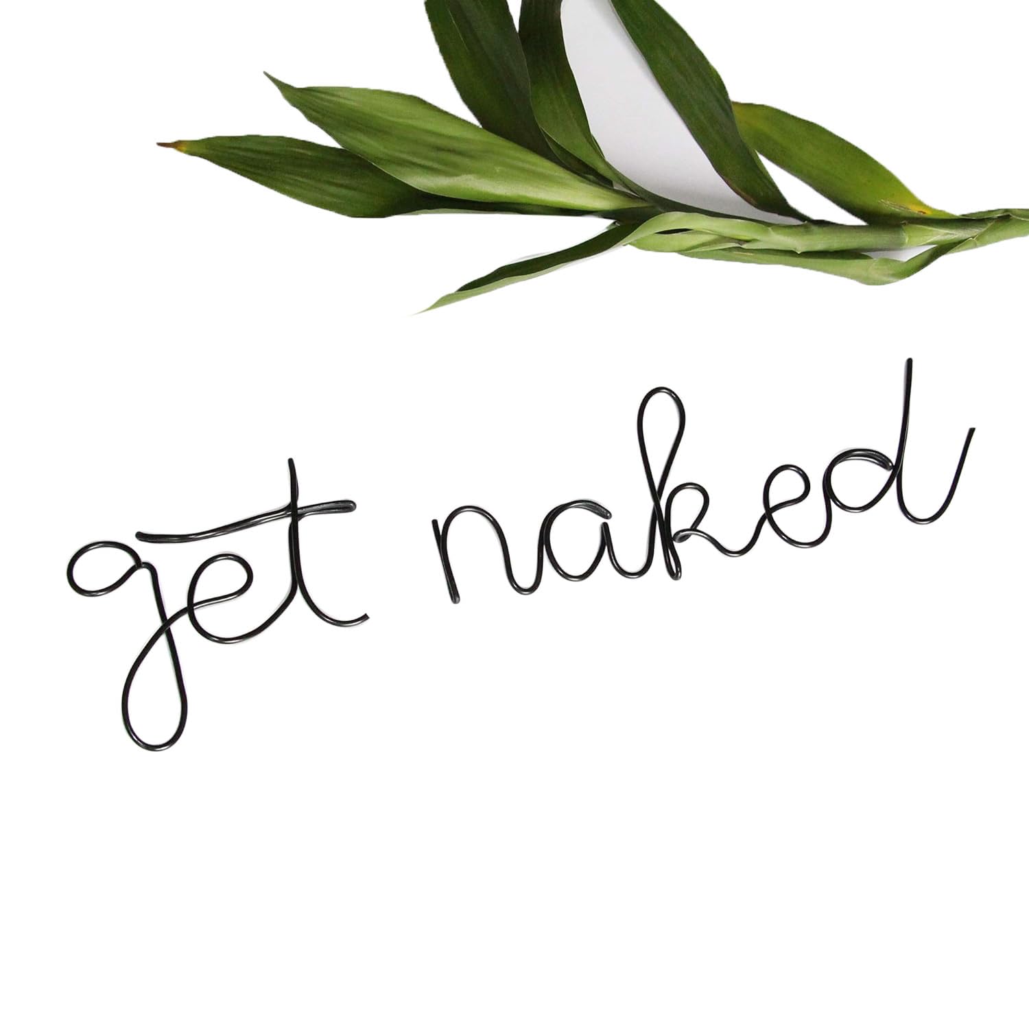 Get Naked Wall Sign for Funny Bathroom Decor Metal Letters Modern Home Farmhouse Decor Housewarming Bridal Gift