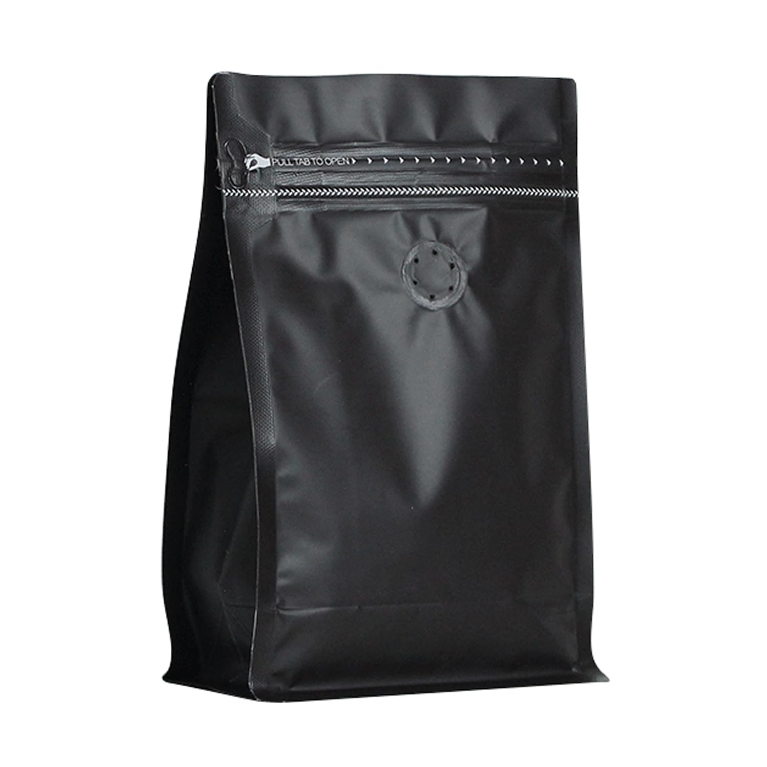 BAAGGNAA 110 Pack High Barrier Stand-Up Coffee Bean Bags with Vented Valve, Matte Metallic, Heat-Sealable and Resealable Solid C