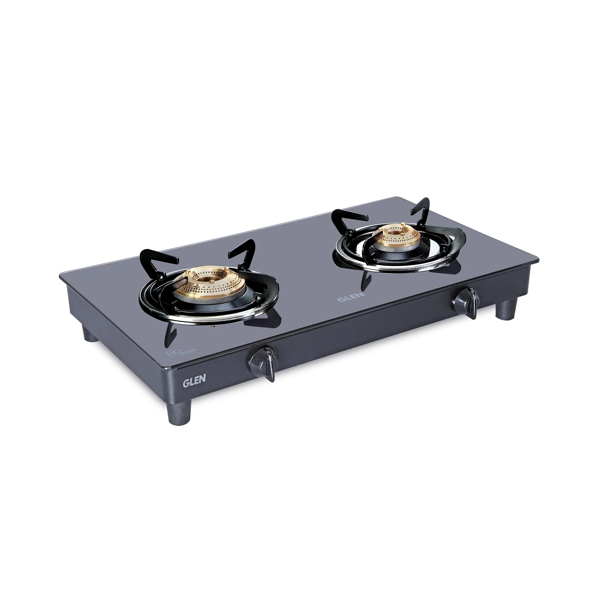 Glen 2 Burner Glass Gas Stove With High Flame Brass Burner Black (1021 Gt Hf Bb Bl)  Manual (Manual)