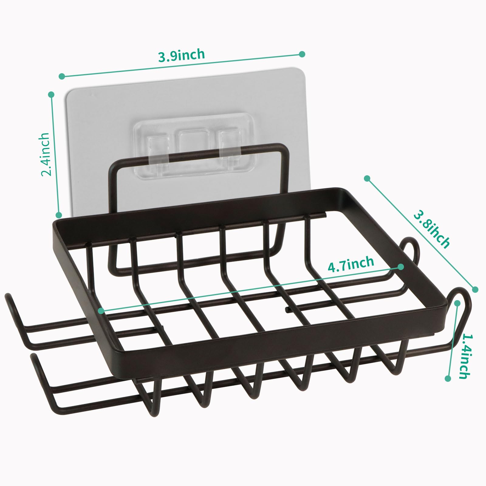 Carrie Joe Soap Holder Self Draining Soap Dish Razor Holder For Shower Wall Not Punched Easy Clean Bar Soap Holder Fit For Bathr