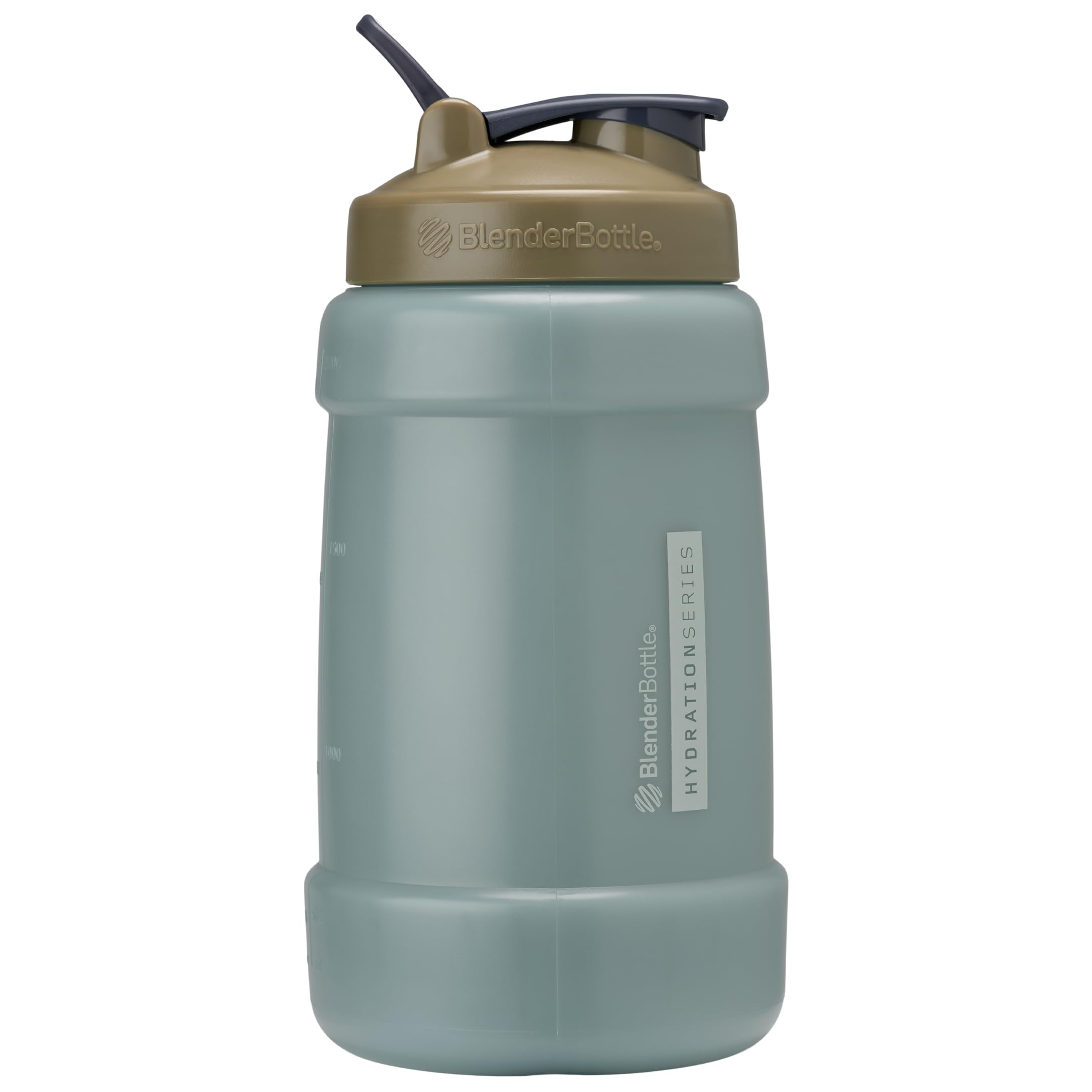 BlenderBottle Hydration Koda V1.5, Half Gallon Water Bottle, 74-Oz, Full-Color Tan