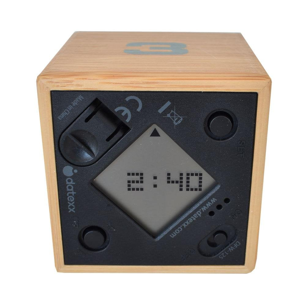 Miracle Timecube - Natural Bamboo Wood, 1-4 Minute Timer For Kitchen, Kids, Workout