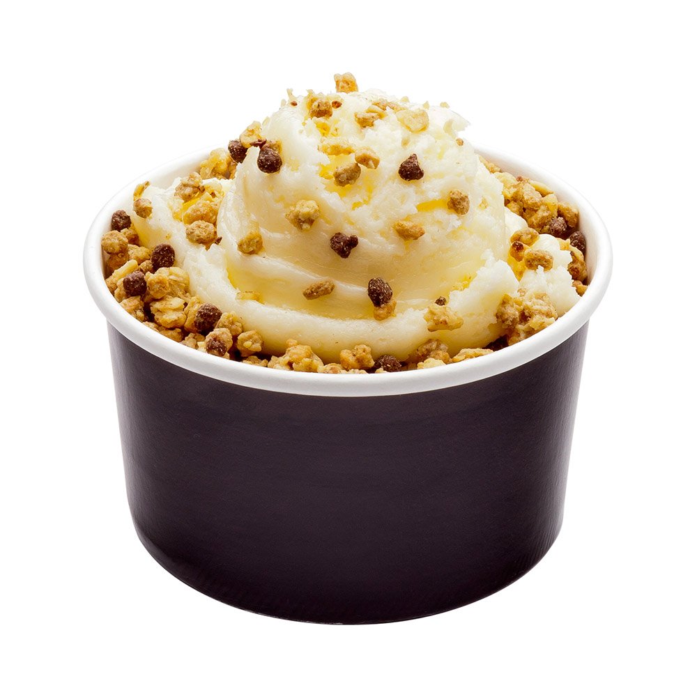 Coppetta 8-Ounce Dessert Cups, 200 Disposable Ice Cream Cups - Lids Sold Separately, Sturdy, Black Paper Frozen Yogurt Bowls, Fo