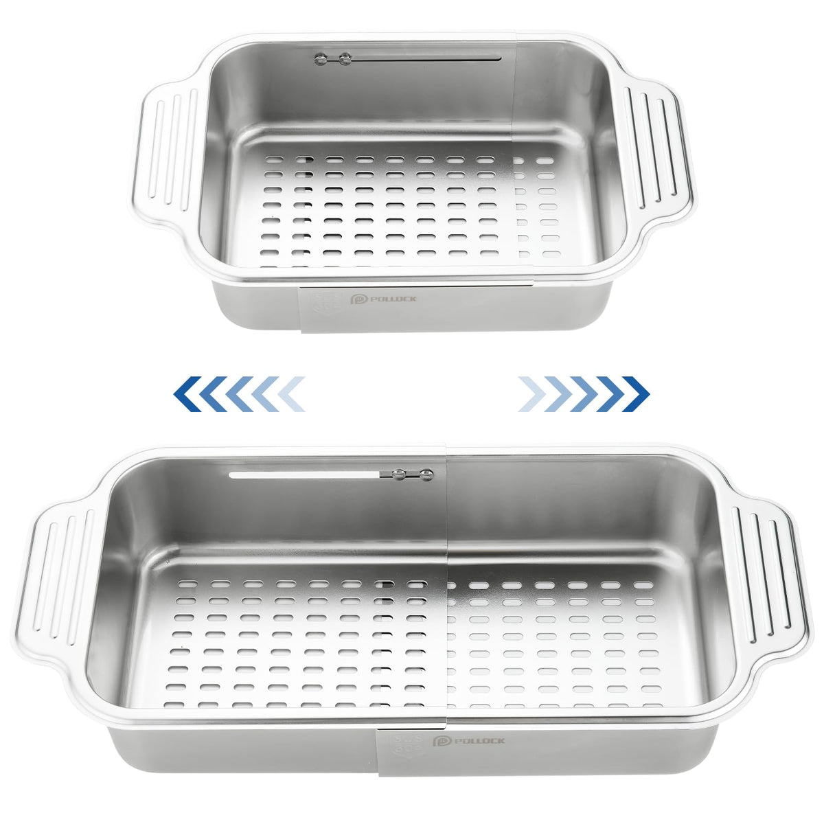 4 In 1 Collapsible Sink Colander For Kitchen Sink Food Grade 304 Stainless Steel Over The Sink Strainer Extend Kitchen Sink Drai