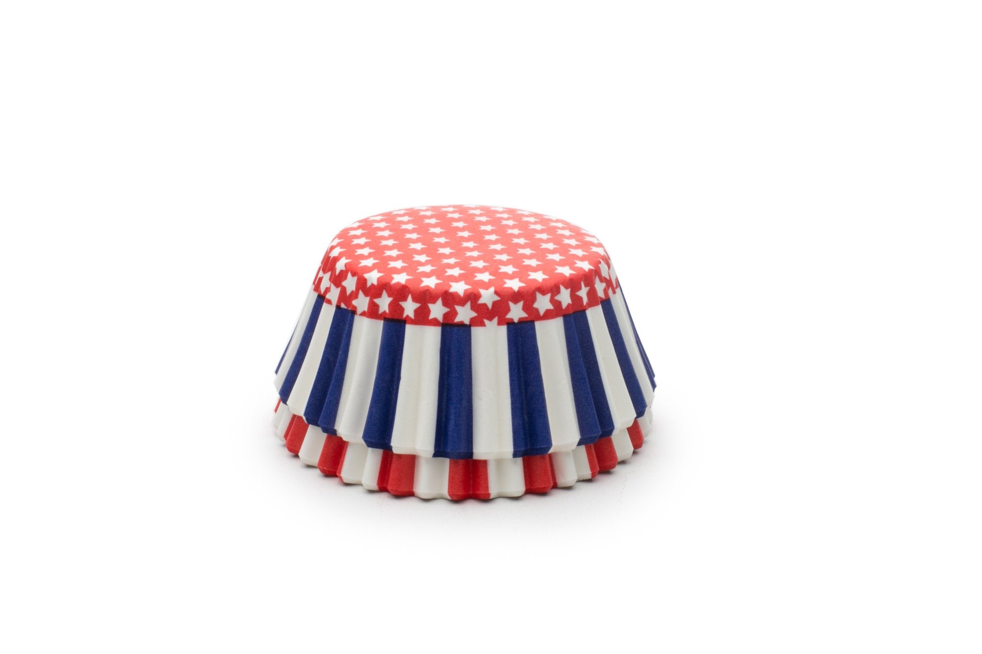 Fox Run Patriotic Paper Muffin And Cupcake Liners, Set Of 50, Standard Size Wrappers
