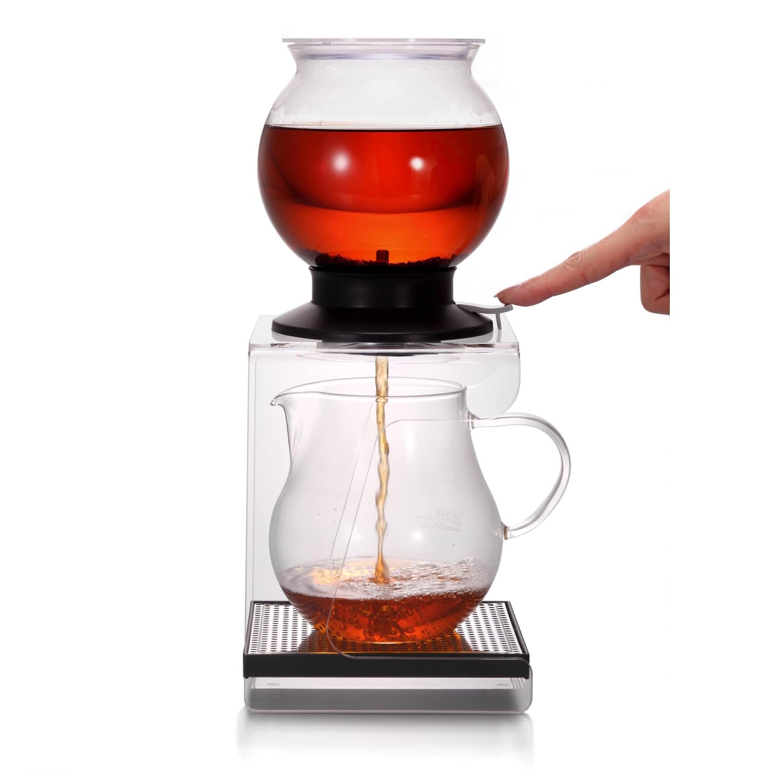 Hario ''Largo'' Glass Tea Dripper Set With Stand And Glass Server, 800Ml