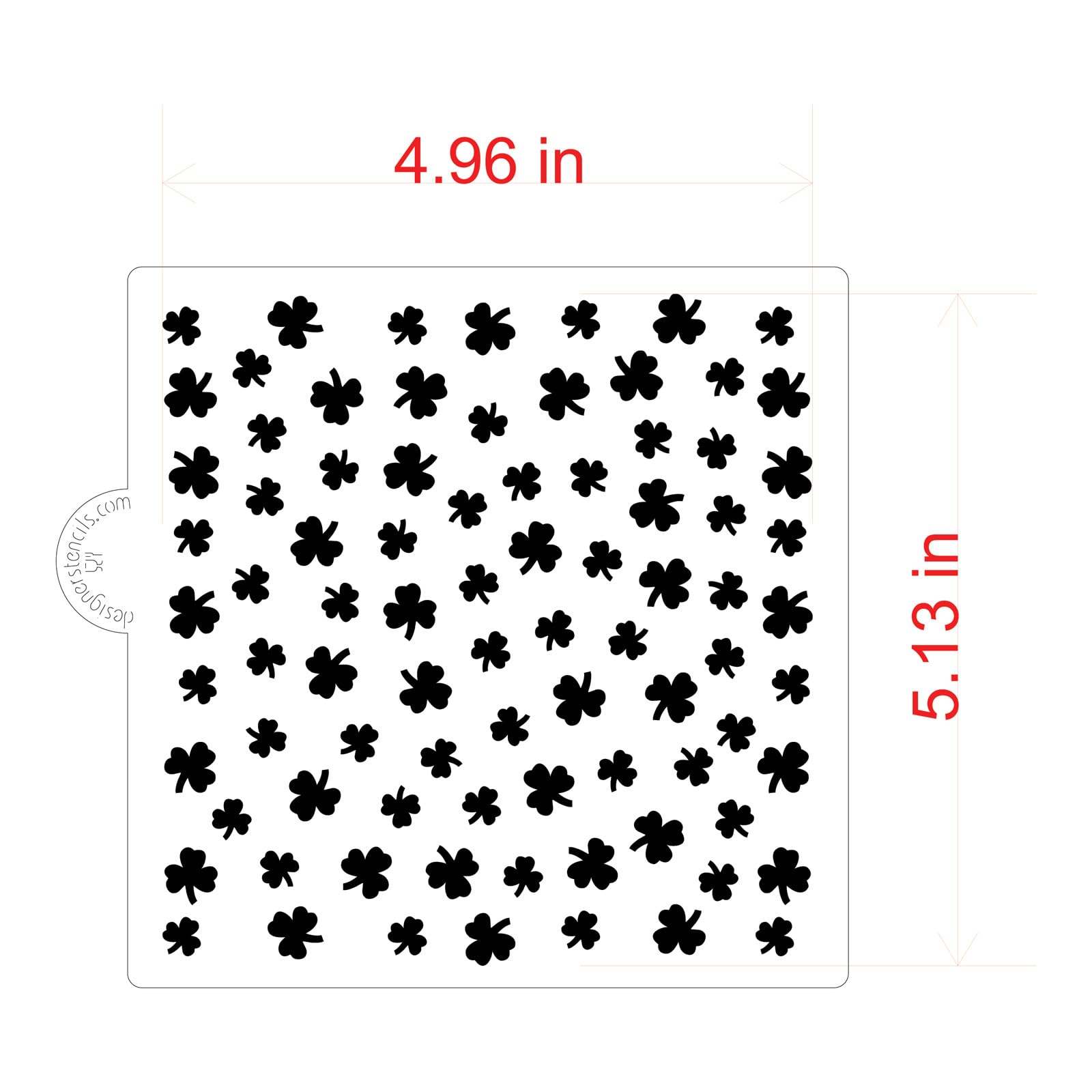 Shamrock Miniprint Cookie And Craft Stencil By Designer Stencils