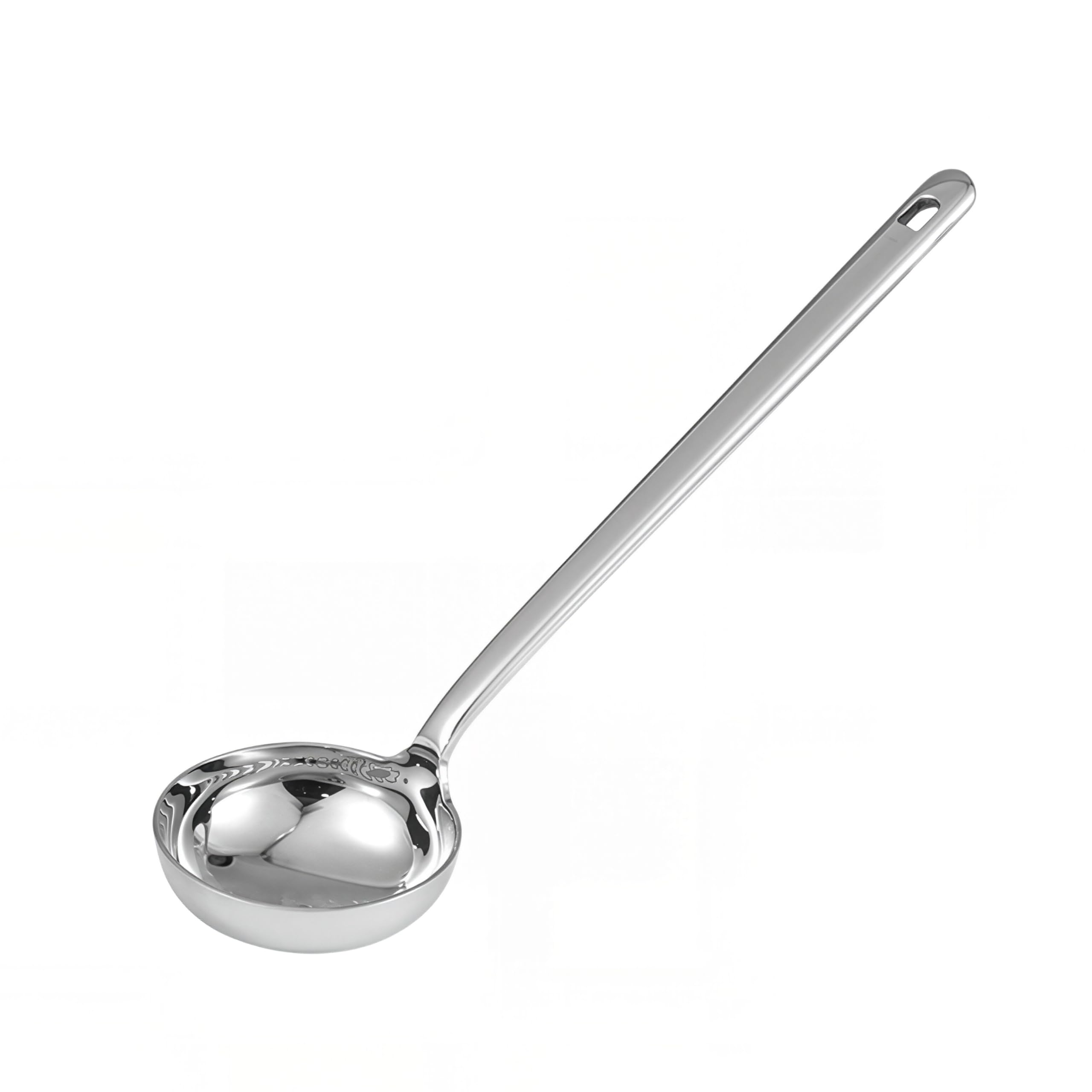Txhlyx 18/10 Stainless Steel Flat Bottom Sauce Ladle  10,1.7oz Small Gravy Spoon, Heavy Duty & Dishwasher Safe for Pizza Sauc