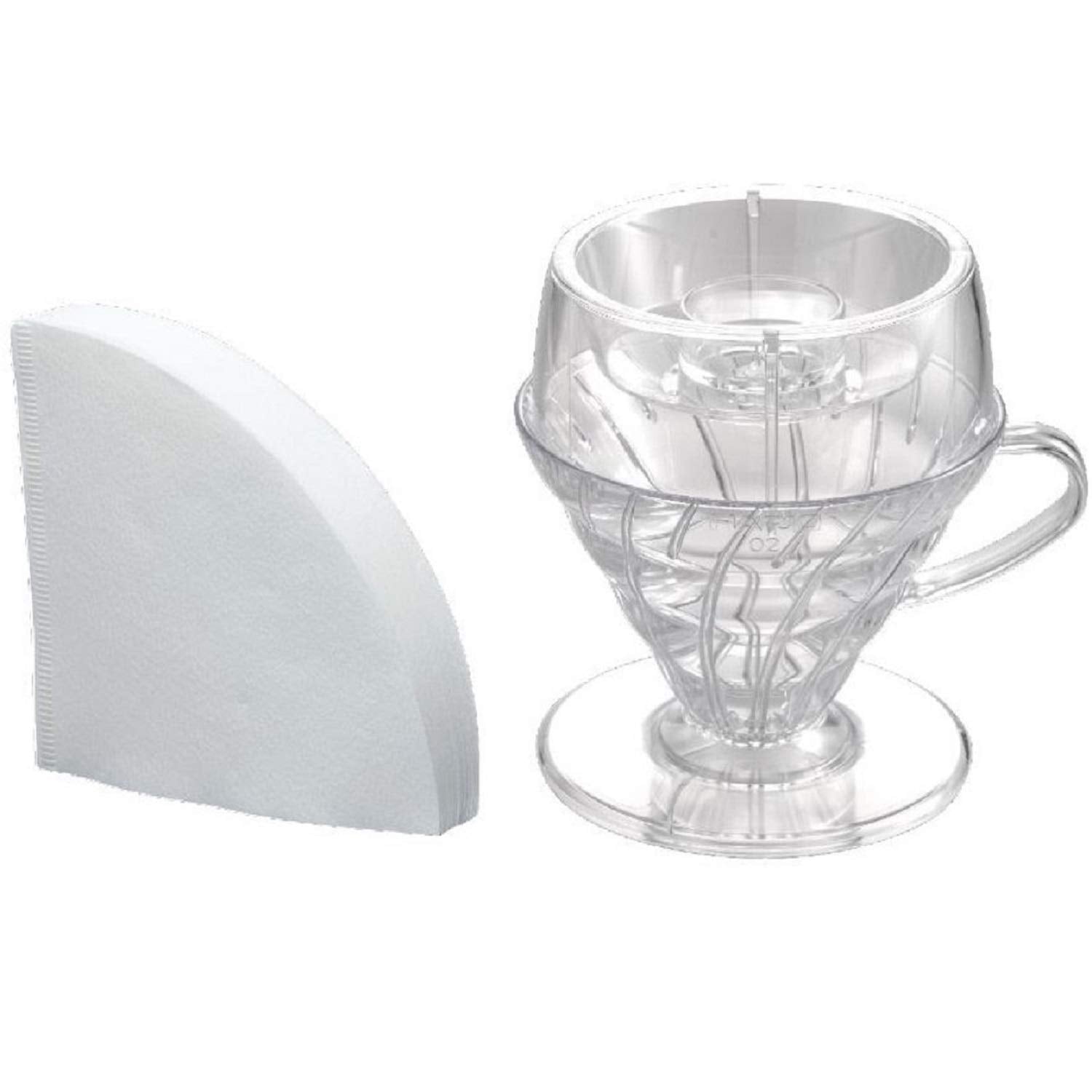 Hario V60 Drip-Assist Set, Size 02, Clear