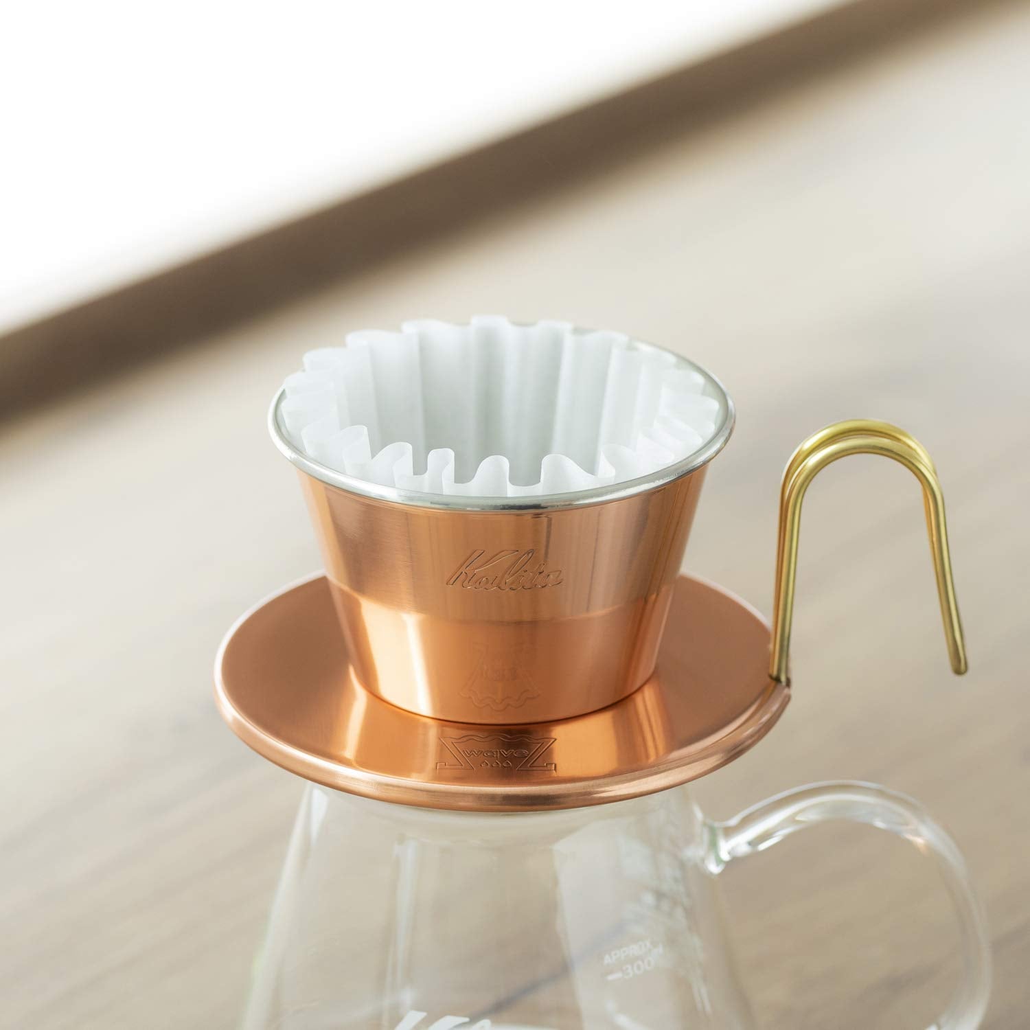 Kalita Wave Series Kwf-185#22210 Coffee Filter, White, For 2-4 People, 50 Sheets X 2 Packs
