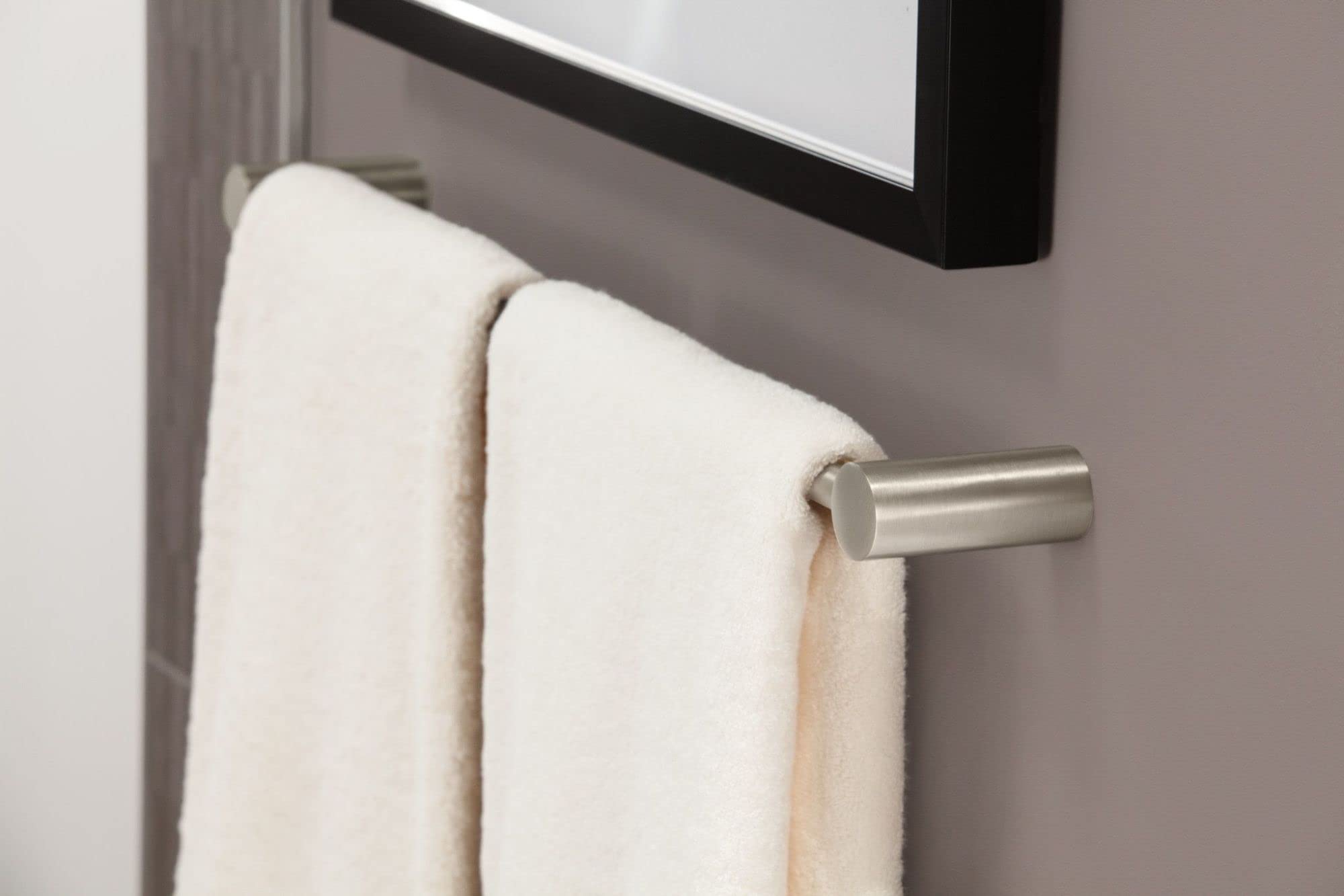 Moen Yb0424Bn Align 24-Inch Modern Single Towel Bar For Bathroom Or Kitchen, Brushed Nickel