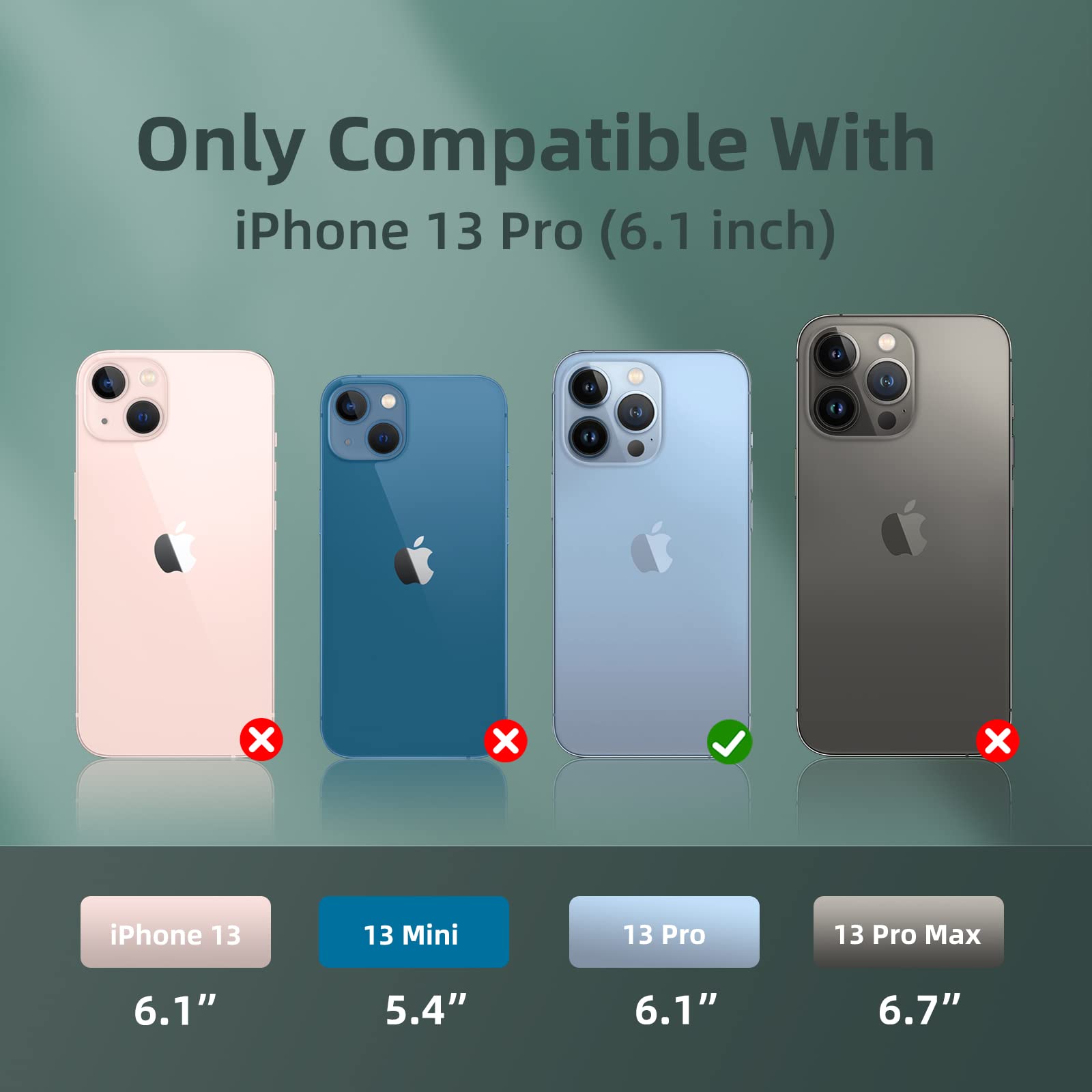 K Tomoto Compatible With Iphone 13 Pro Case, Drop Protection] Anti-Fingerprint] Shockproof Liquid Silicone Cover With Microfiber