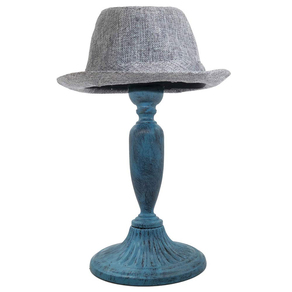 Owlgift Vintage Dome Shape Design Removable Metal Hat Rack/Cap/Wig Storage Holder Display Stand,Turquoise