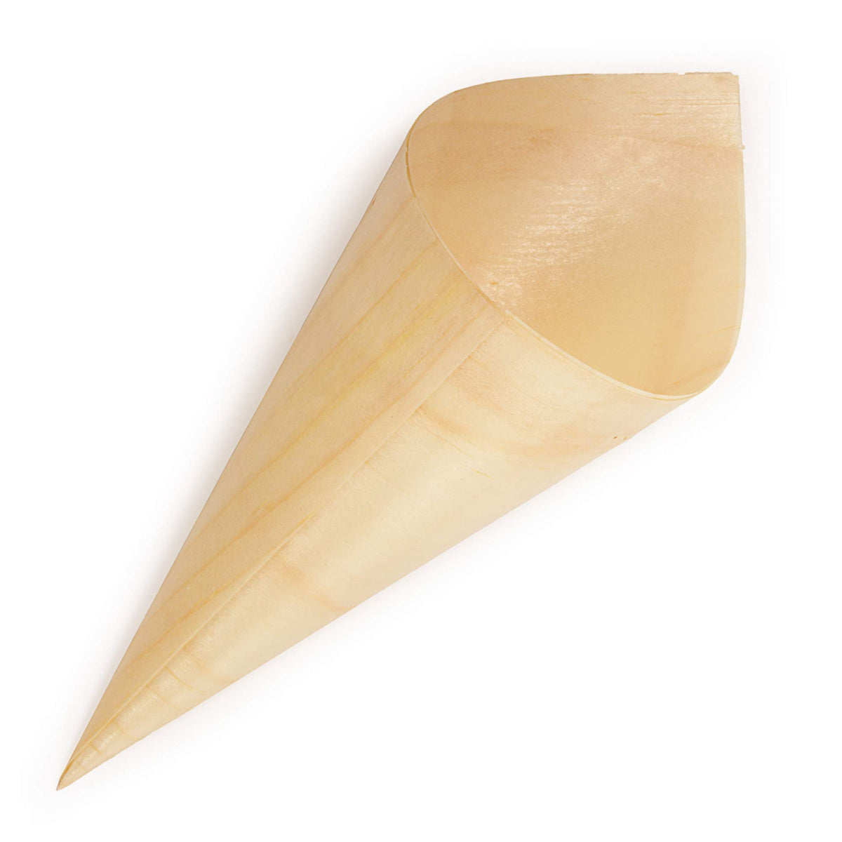 Bamboomn - Disposable Food And Appetizer Wood Cones - 7.1'' X 2.75'' - 300 Pieces