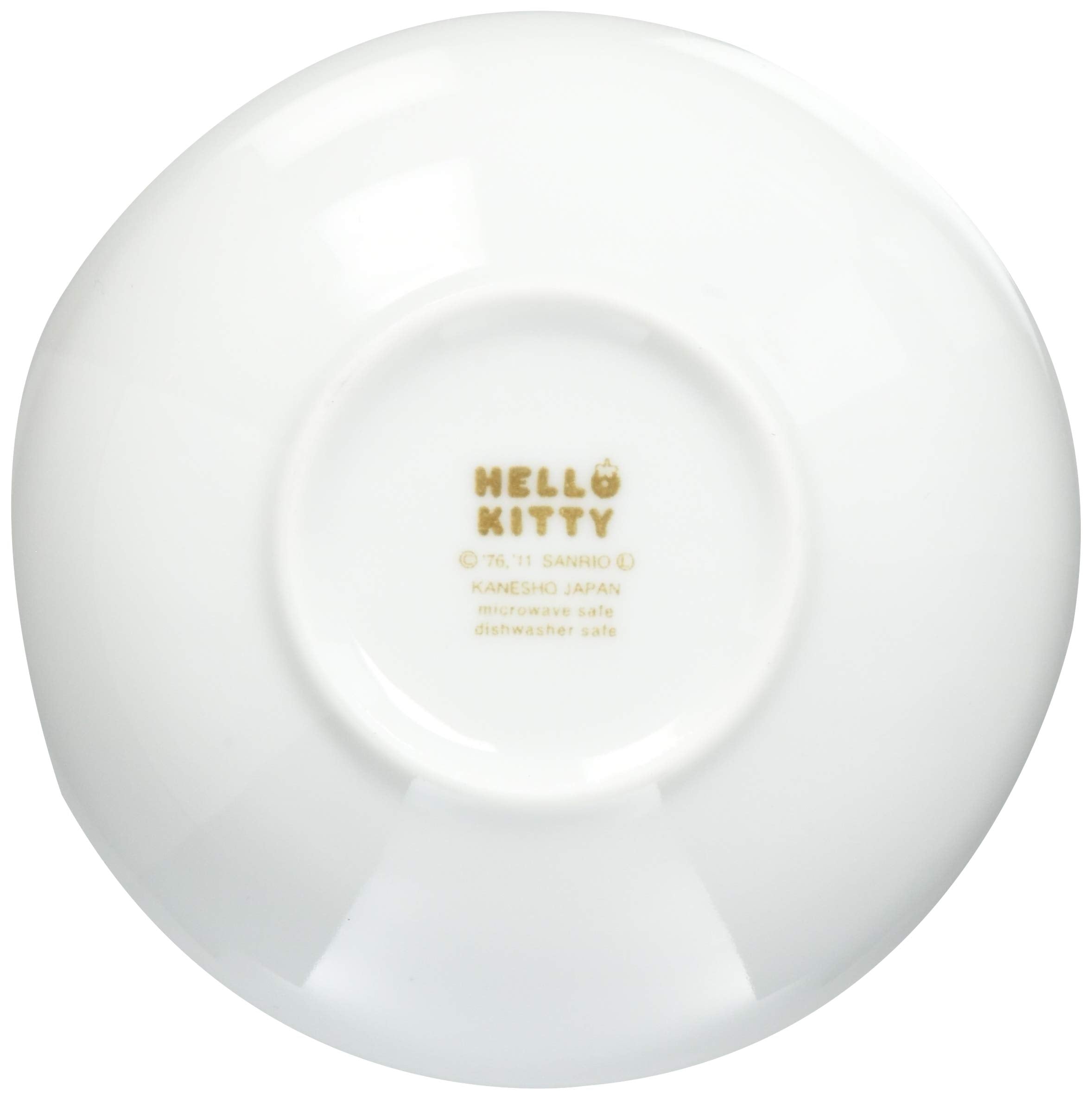 ????(Kaneshotouki) Sanrio Hello Kitty Strawberry Kitty Small Bowl, Diameter 4.7 inches (12 cm), White 302535