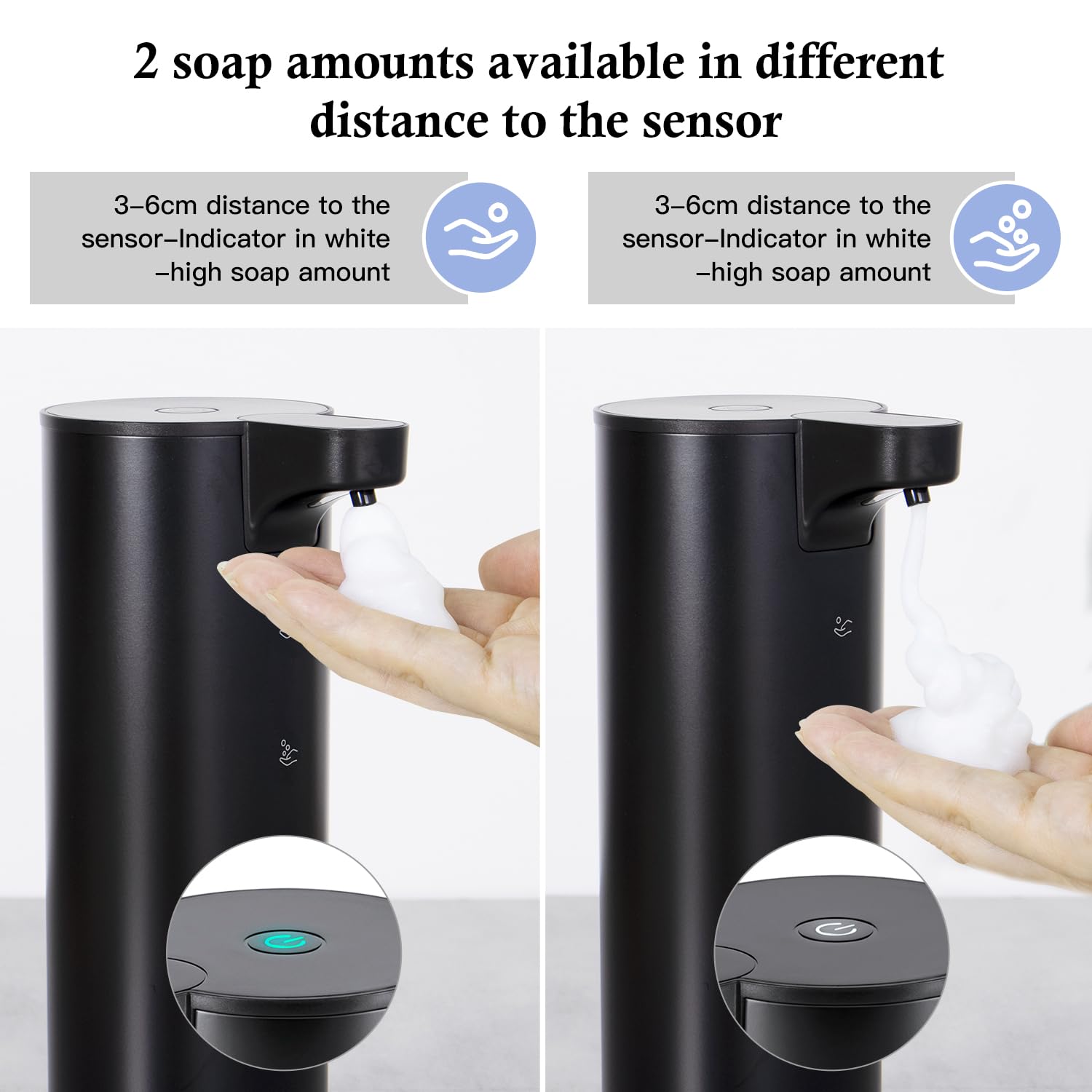 Laopao Automatic Soap Dispenser Foaming: Rechargeable Touchless Soap Dispenser Stainless Steel Foam Soap Dispenser For Bathroom