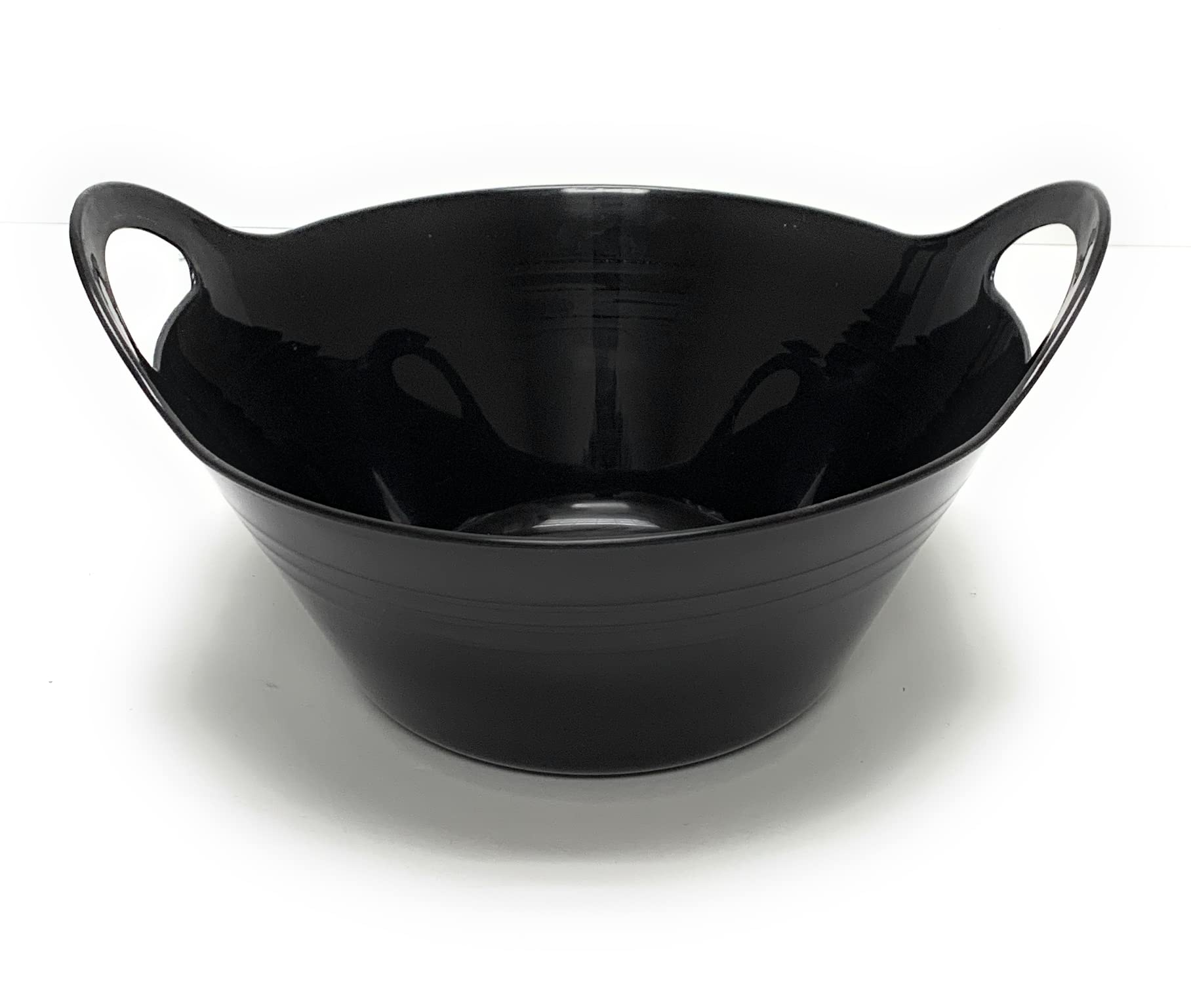 Mintra Home Plastic Bowls with Handles (4.5L Large 2pk  Strong Purple)