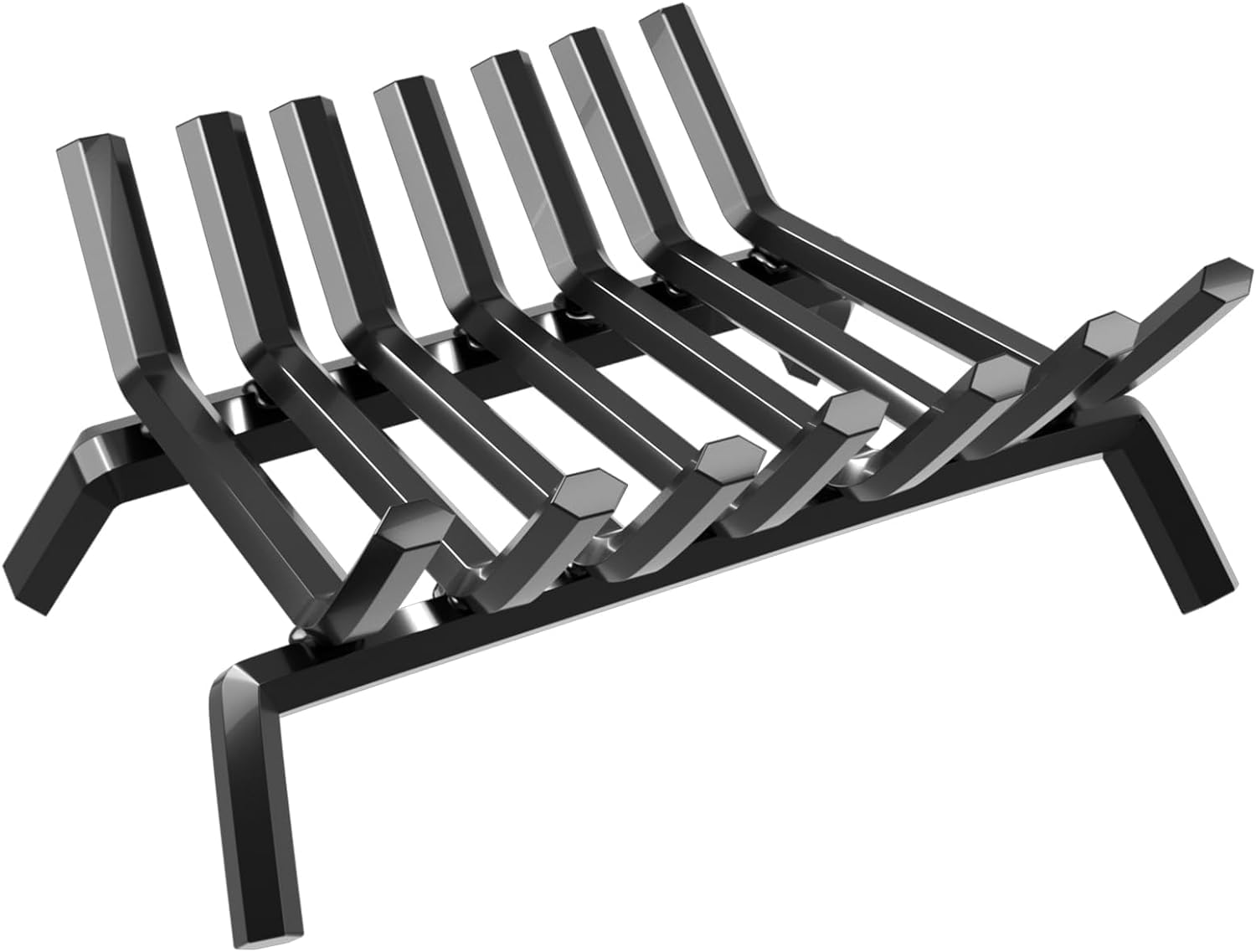 Amagabeli Garden & Home Fireplace Log Grate 30 Inch Wrought Iron Fire Place Grates Heavy Duty Solid Steel Indoor Chimney Hearth