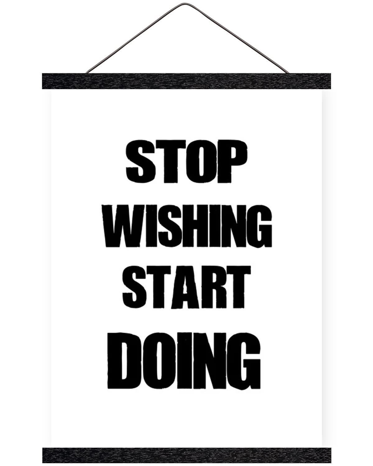 Magnetic Poster Hanger Wooden Poster Hangers, 11 Inch, Extra Strong Magnets, Quick Assembly And Easy Use, Wood Poster Hanger For