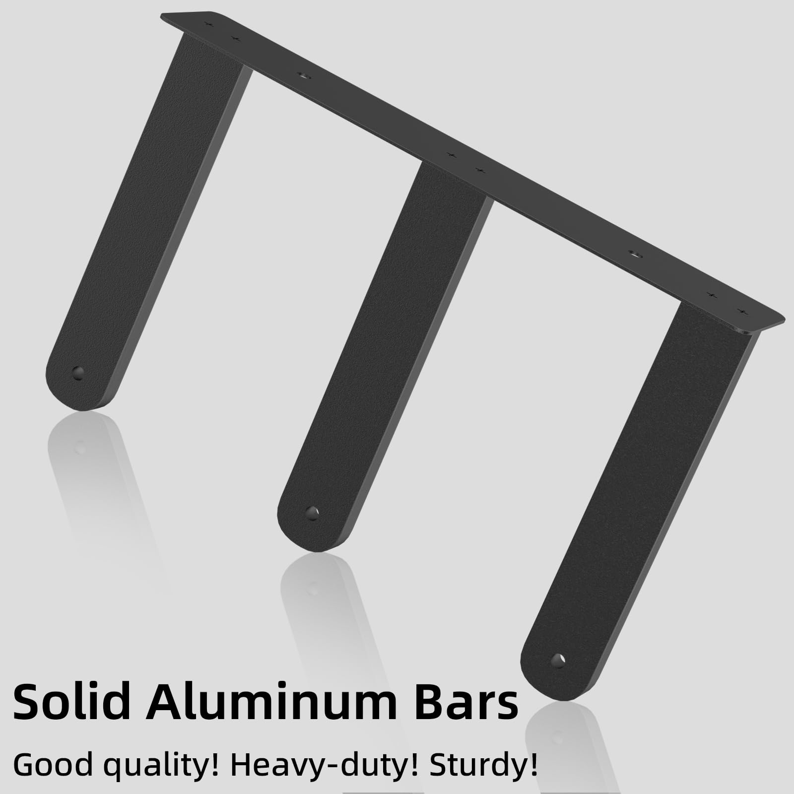 Bethom Bathroom Towel Rack, 3-Bar Metal Wall Storage for Rolled Towels, Holds 6 Bath Towels, Black, Model BE22203-WTR-B