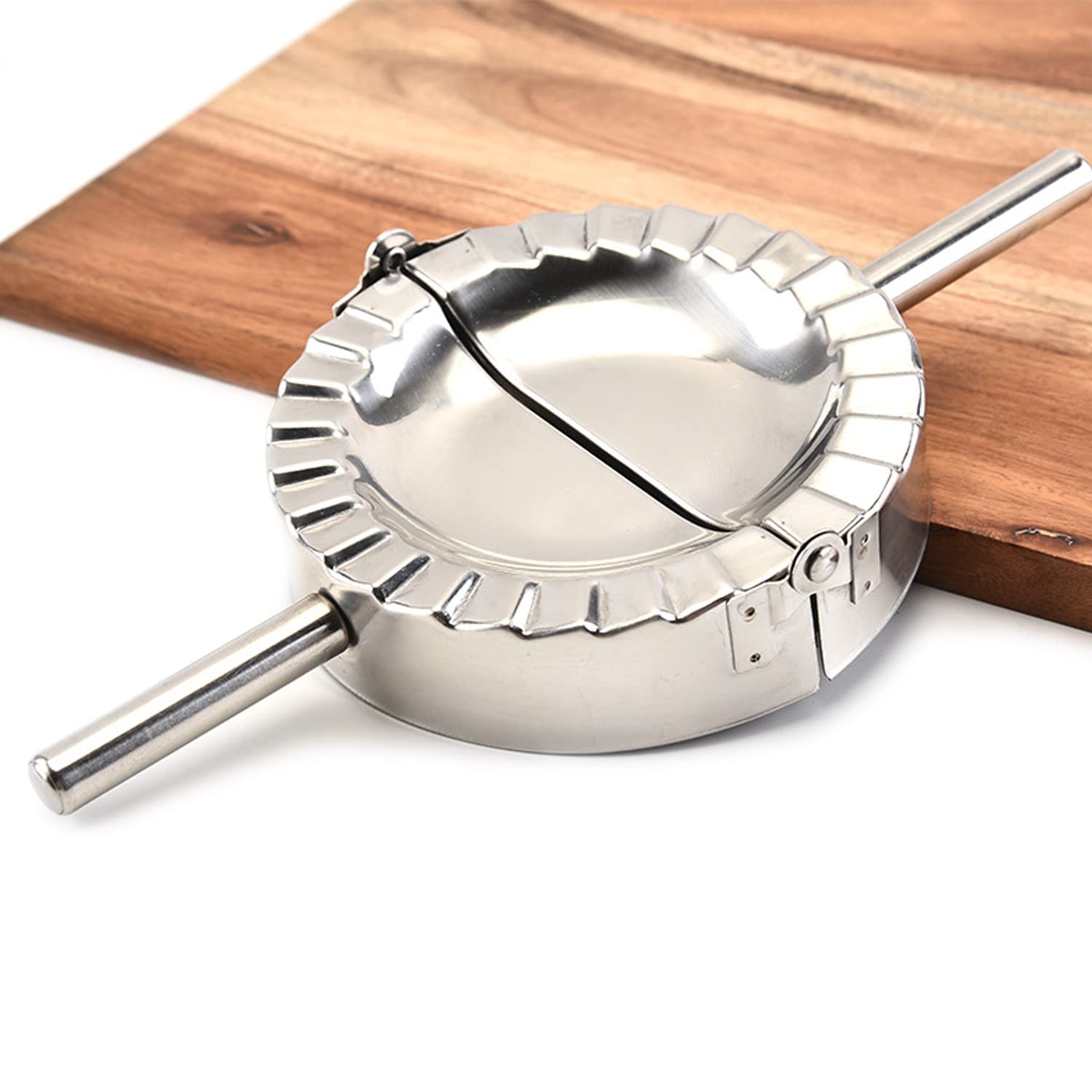 Qjfcare Stainless Steel Ravioli Mold Big Dumpling Press Maker Wonton Wrapper Pierogie Pie Crimper Pastry Dough Press Cutter,Goya