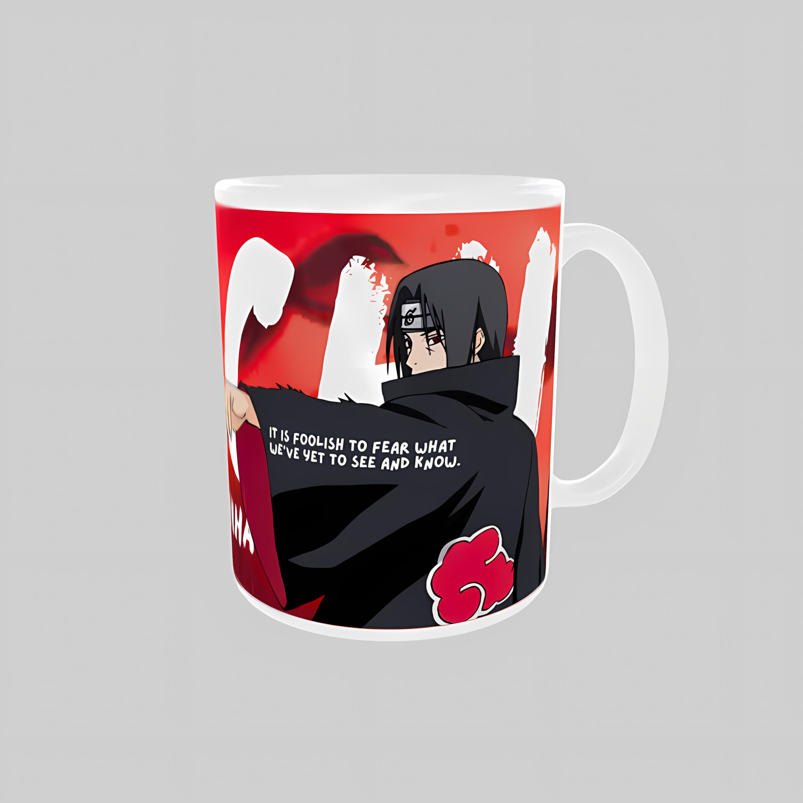 Teesown Itachi Uchiha Anime Gift Combo - Includes 4 Products - Mug, Keychain, 6 Posters - Sharingan Legacy Bundle