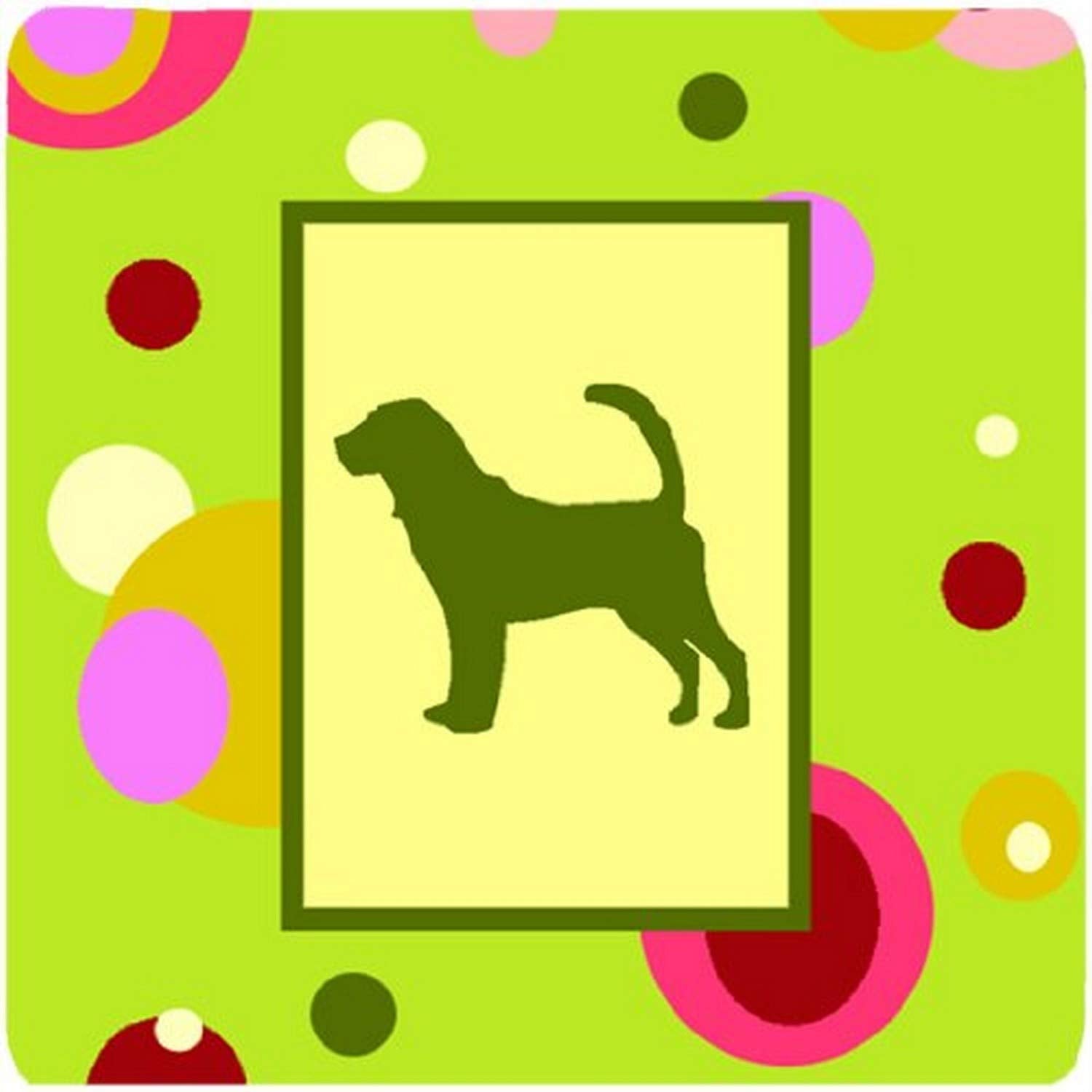 Carolines Treasures Bloodhound Foam Coasters (Set of 4), 3.5 H x 3.5 W, Multicolor