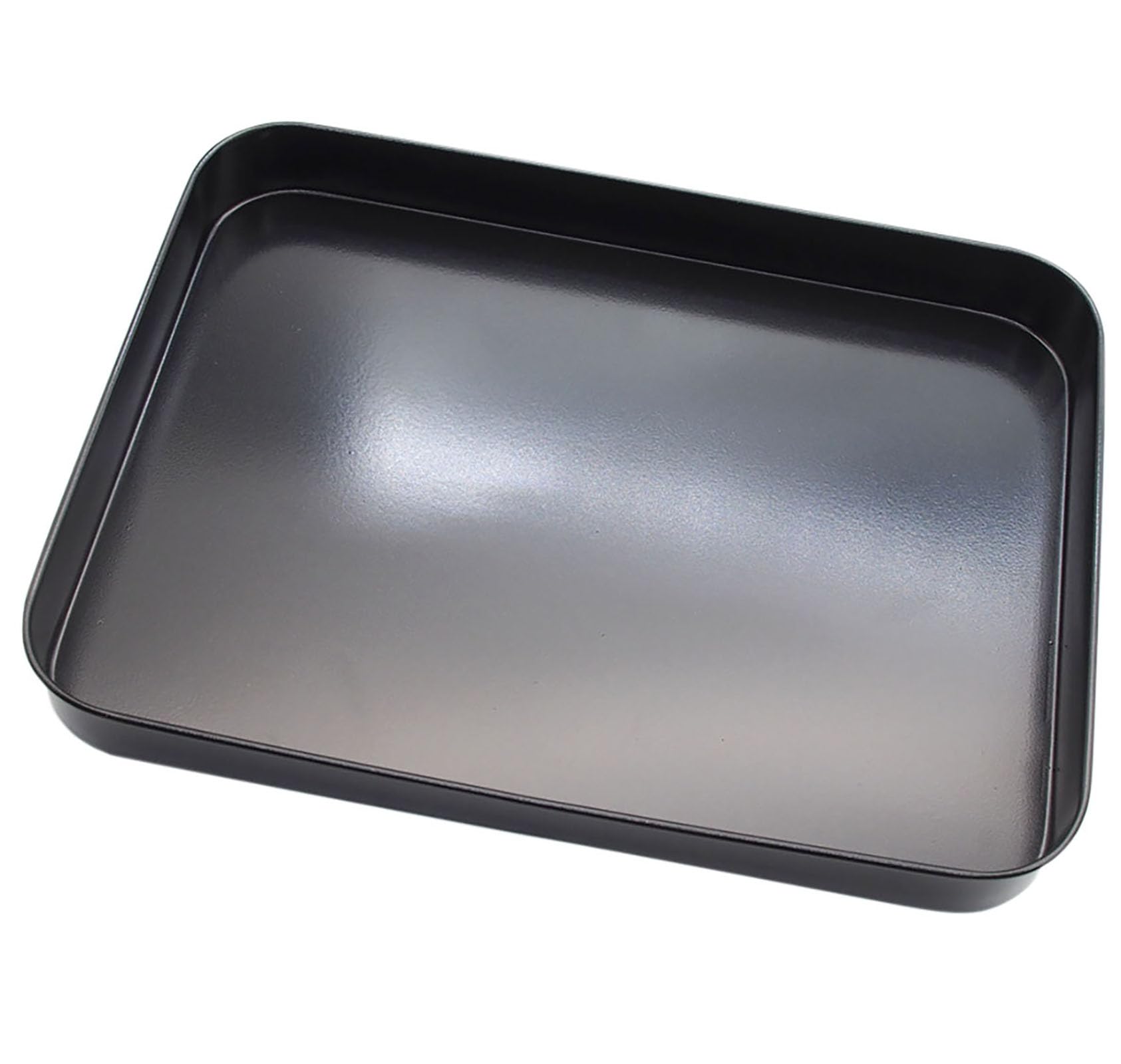 Cookie Baking Sheet, 10 Inch x 7.4 Inch x 1 Inch Square Iron Plate with Nonstick Coating for Baking Cookie, Roast Meat, Baking C