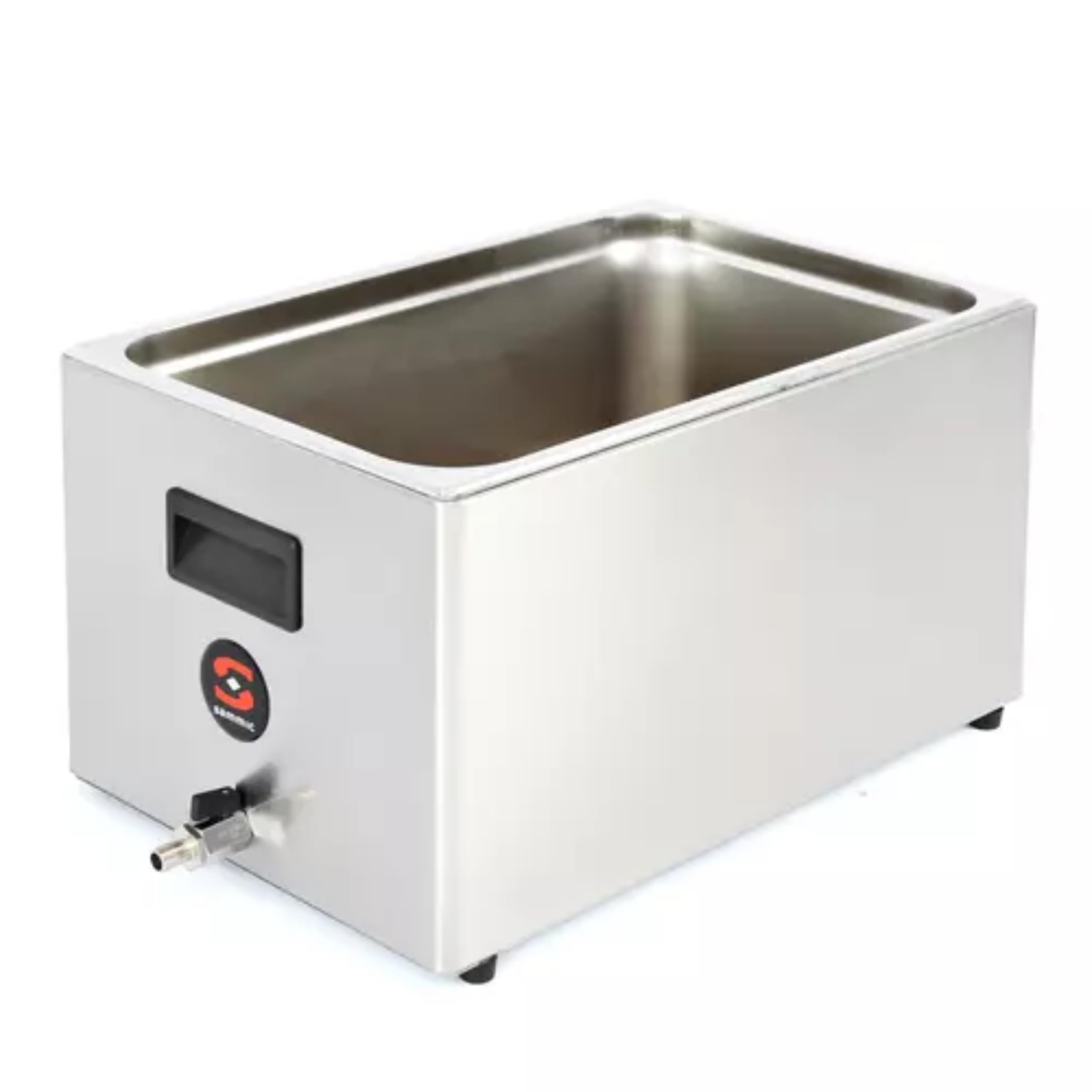 Sammic 1180065 Sous Vide Cooker Tank, Stainless Steel, 56-Liter/14.8-Gal Capacity, 2/1 GN, Insulated with Drain Tap, Compatible 