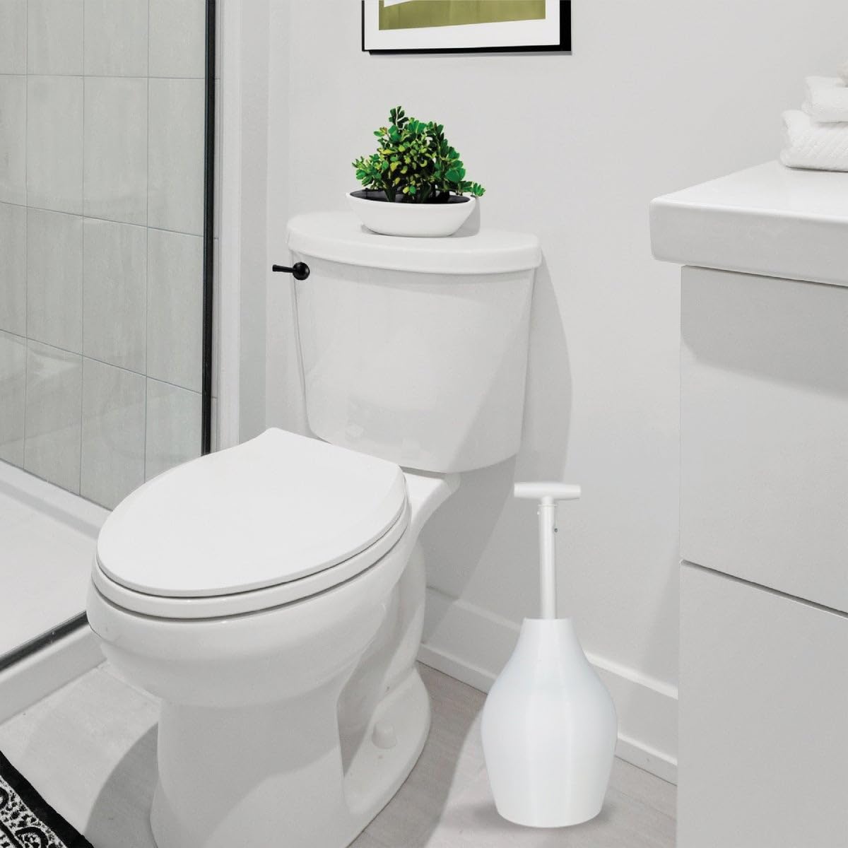 Korky Beehive Max Hideaway 15 In. L X 6 In. Dia. Toilet Plunger