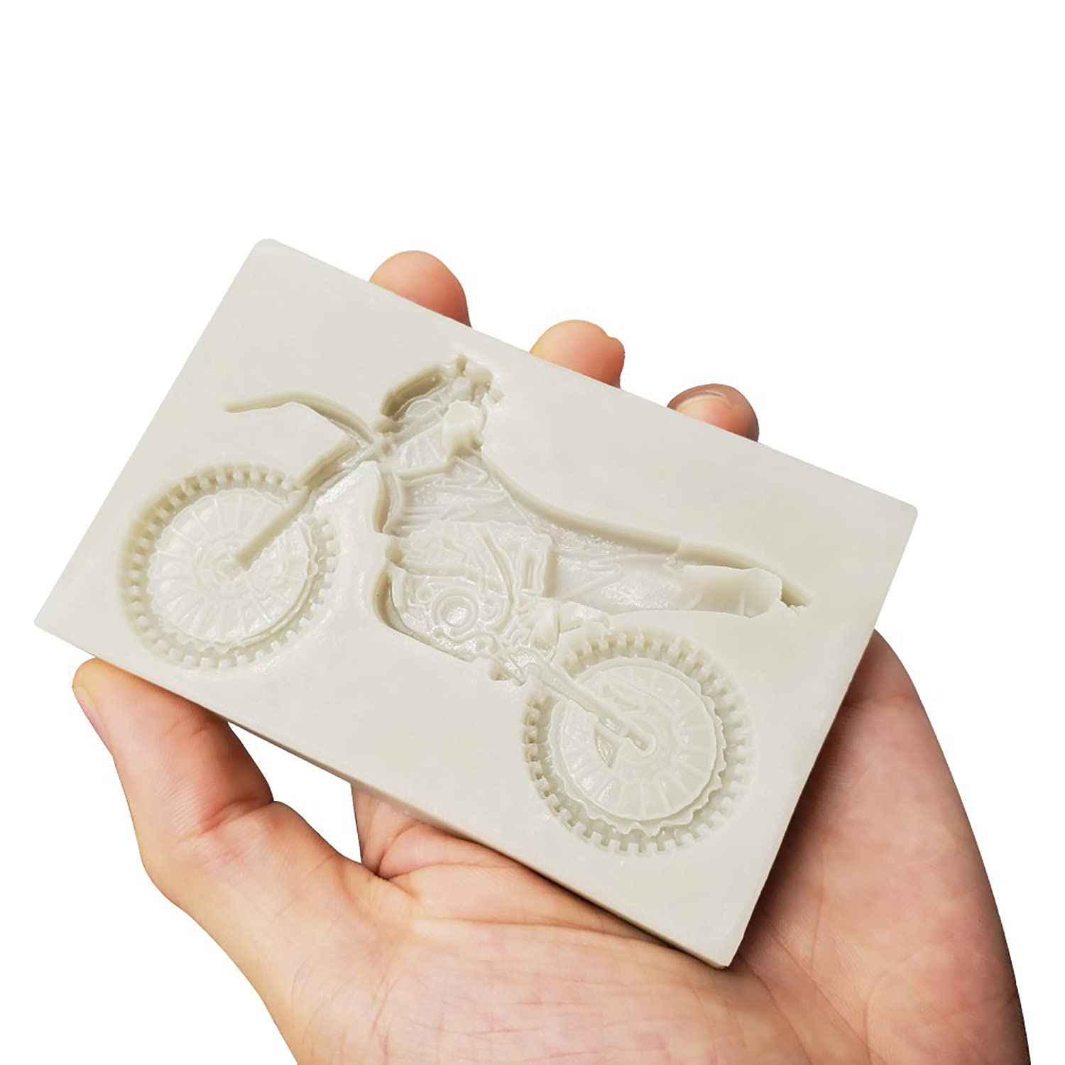 3D Motorcycle Silicone Mold For Diy Fondant Candy Making Chocolate Molds Lollipop Desserts Ice Cube Gum Clay Soap Biscuit Plaste