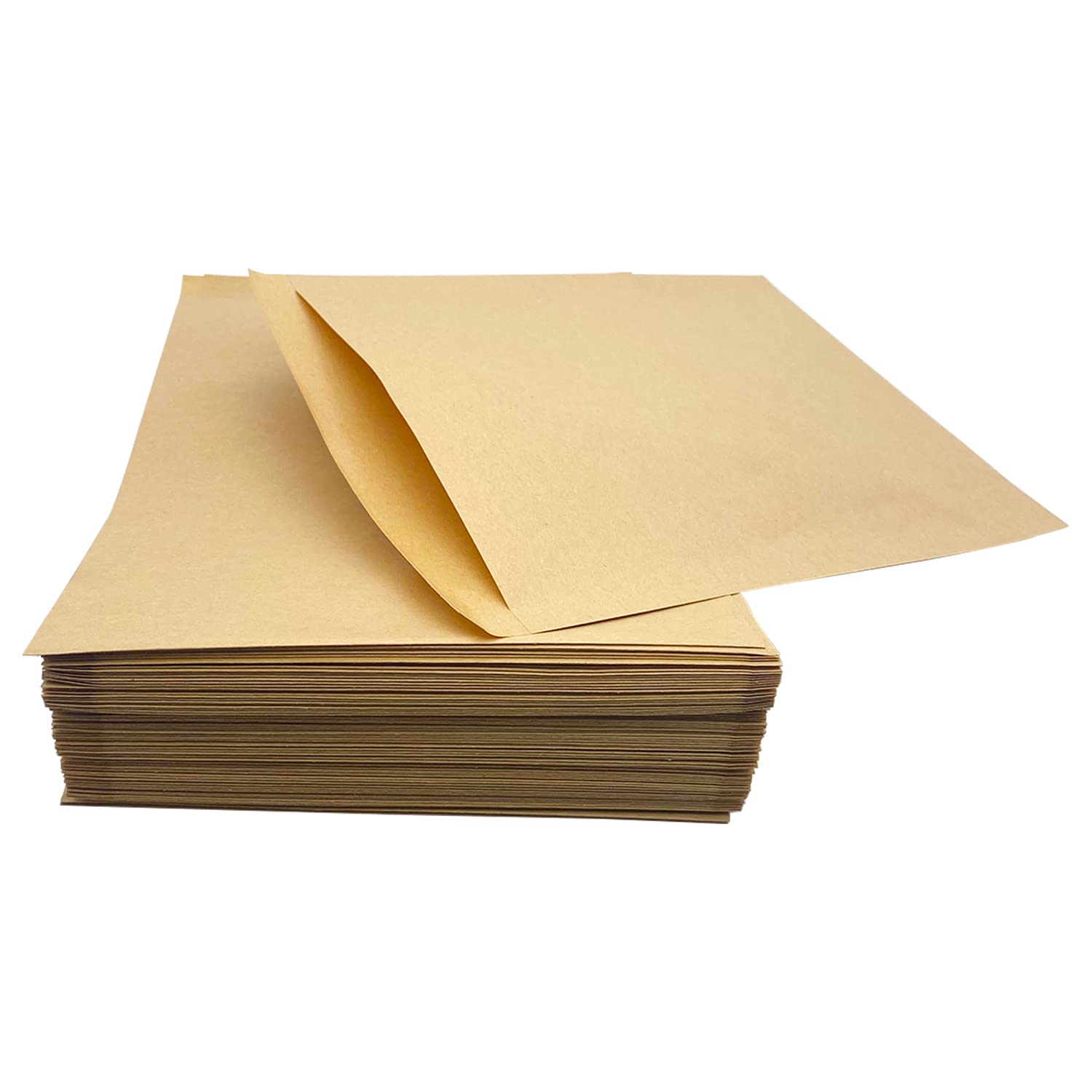 BaShiDer Kraft Paper Treat Bag Flat Glassine Cookie Paper Bags 5.11x 7.2-inch Wax Greaseproof Snack Candies Chocolate Bags for C