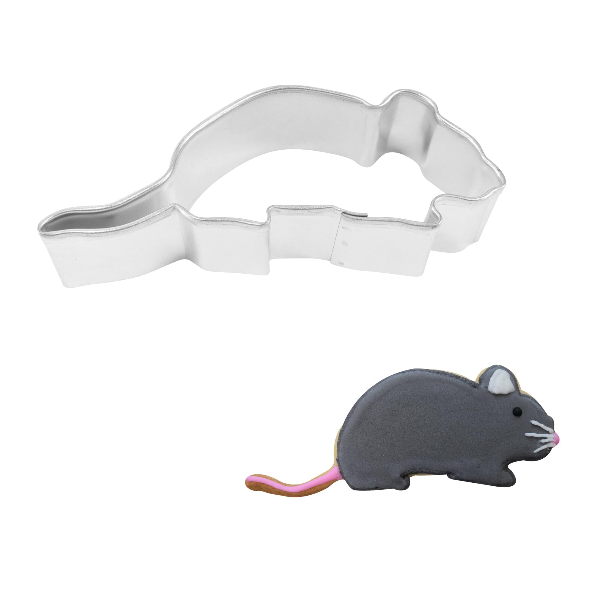 R&M Mouse 3.75'' Cookie Cutter In Durable, Economical, Tinplated Steel