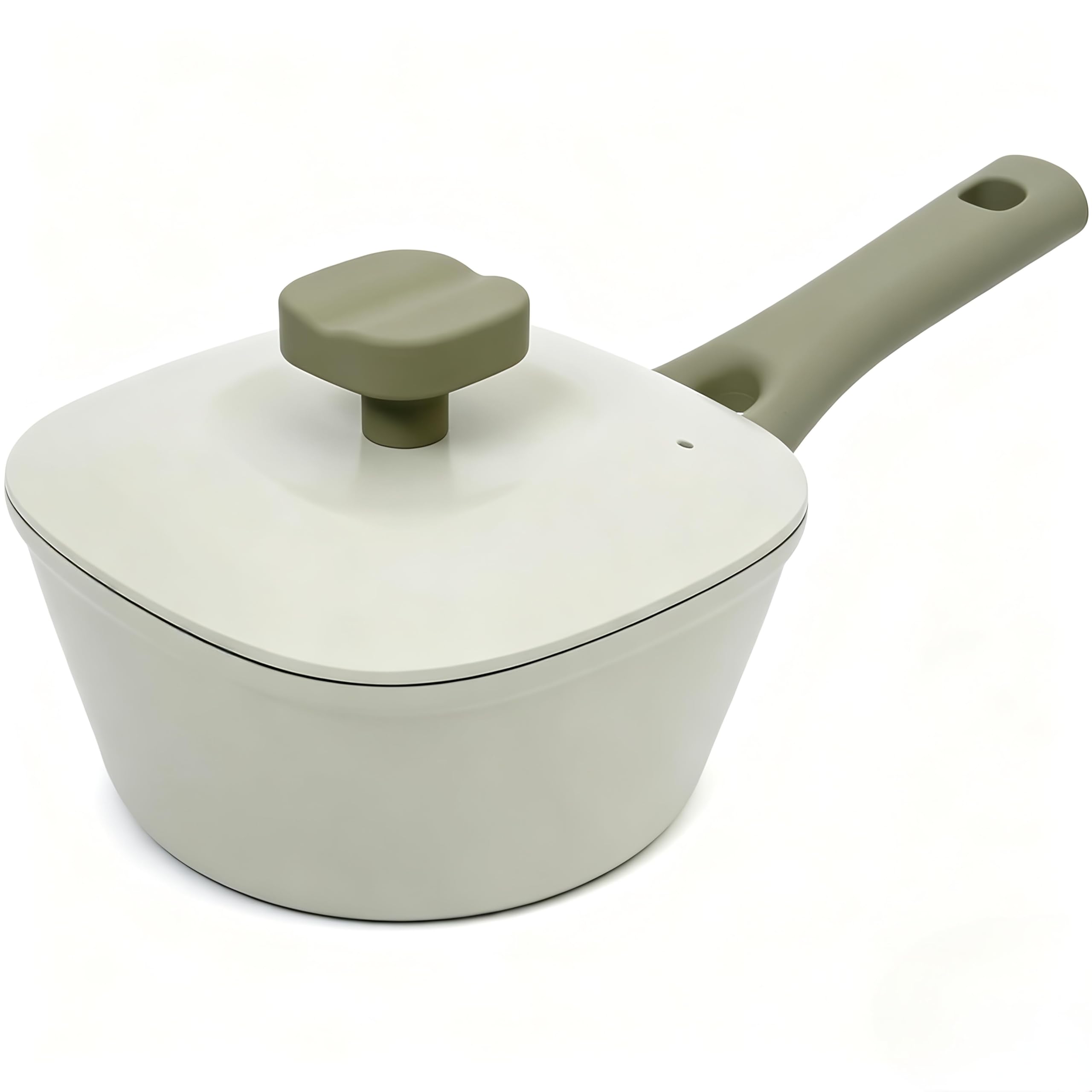 1.5QT Saucepan with Lid, Nonstick Ceramic Coating, PFAS & PFOAFree, Induction Compatible, Dishwasher Safe, StayCool Handles, D