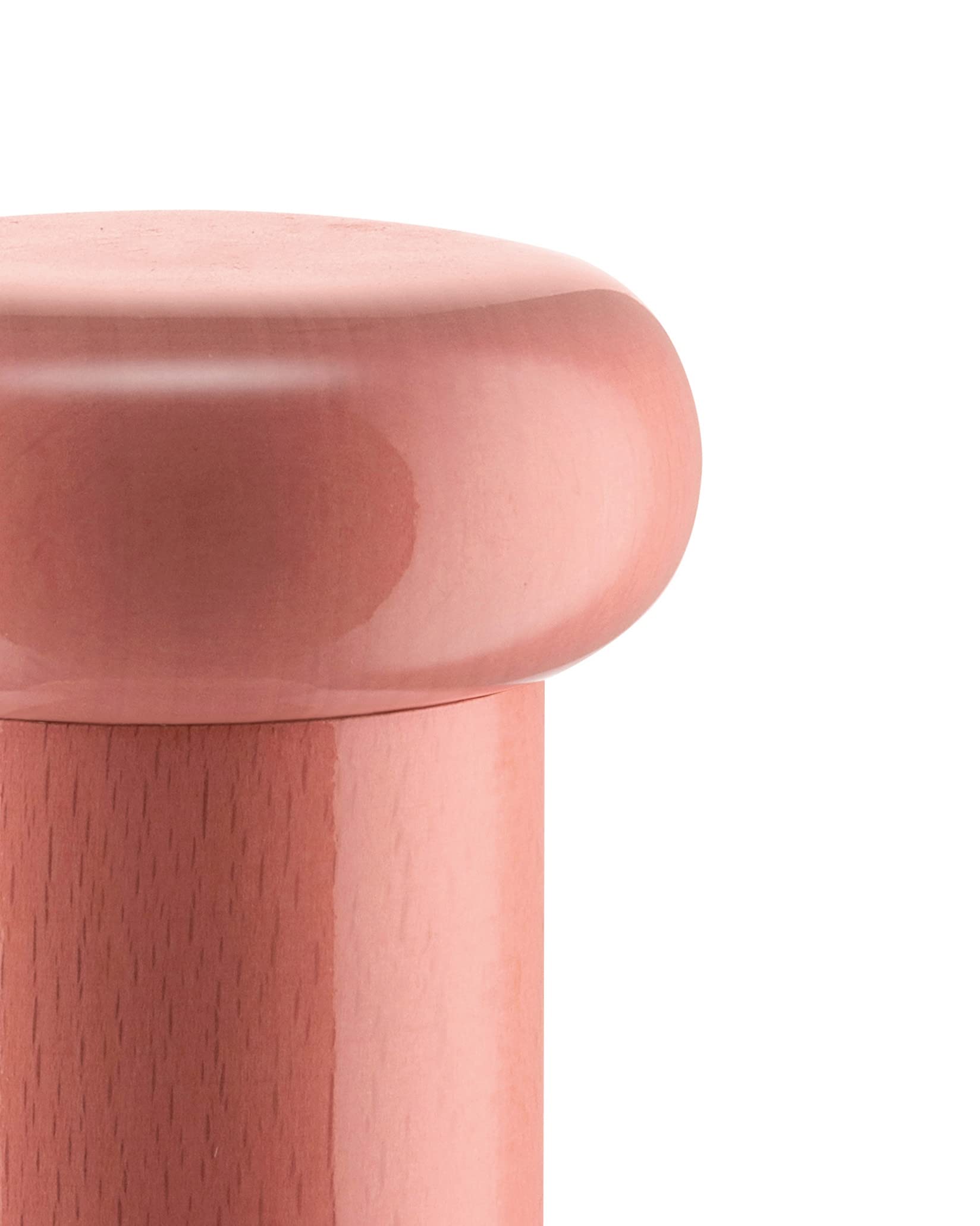 Alessi Mp0210 Salt, Pepper And Spice Grinder In Beech-Wood, Pink 100 Values Collection