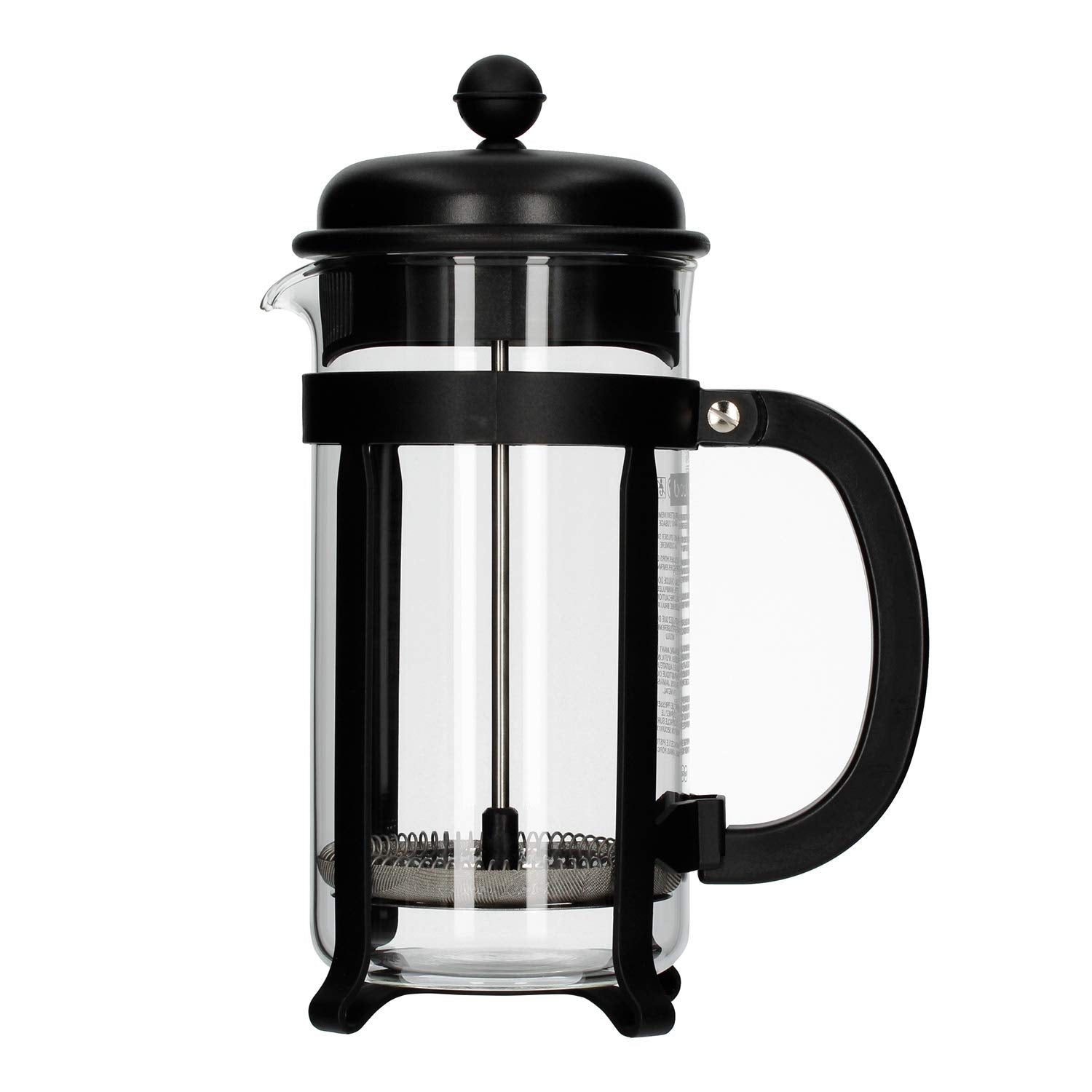 Bodum 34Oz Java French Press Coffee Maker, High-Heat Borosilicate Glass, Black - Made In Portugal