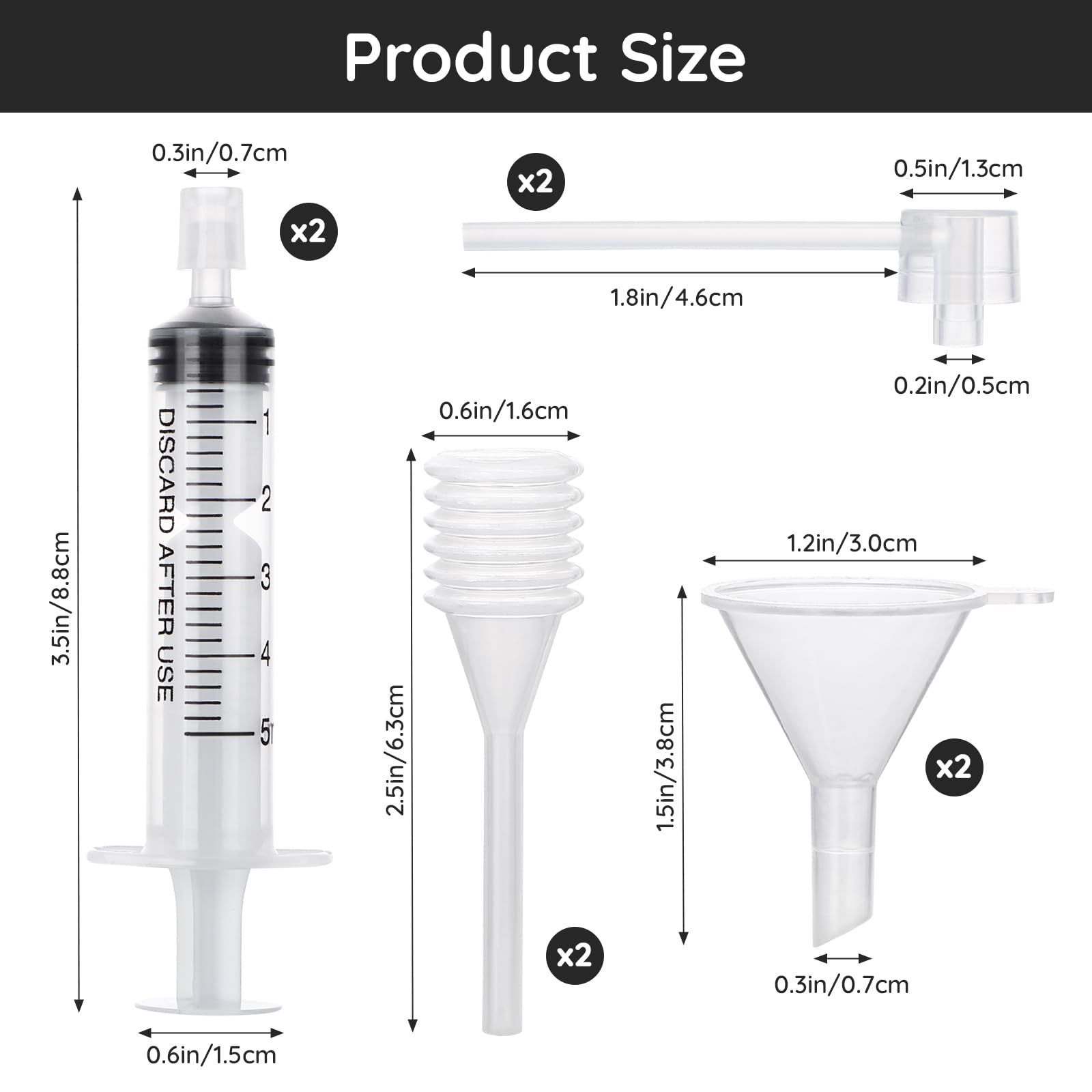 Segbeauty Perfume Refill Tool Kit, 8Pcs Plastic Clear Dispenser Set, Funnel & Pump For Travel Refillable Atomizer