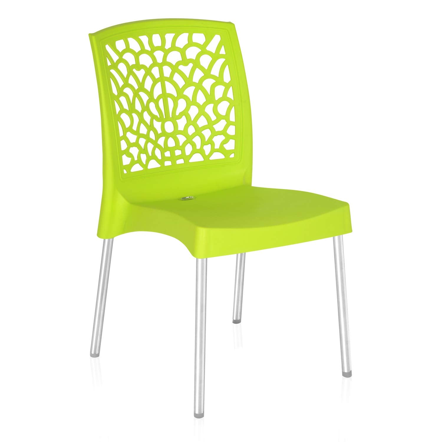 Nilkamal Plastic Chair For Cafe | 3 Year Warranty | For Home, Living Room, Outdoor | Green Colour | Ns19Ss