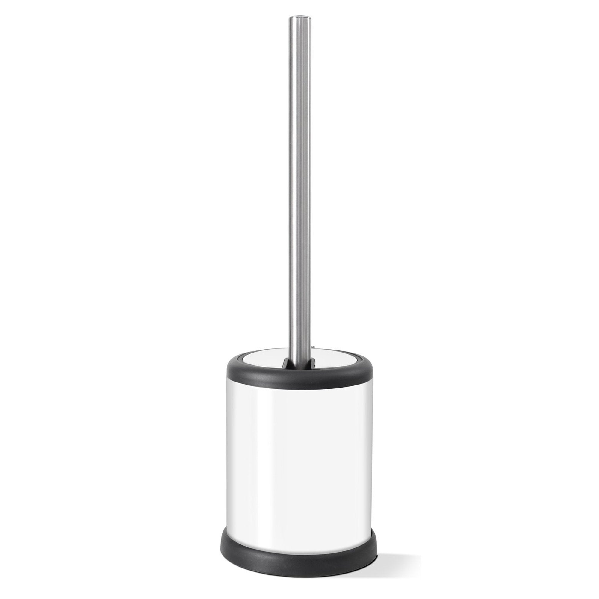 Toilettree Products Toilet Brush With Lid (White 2 Pack)