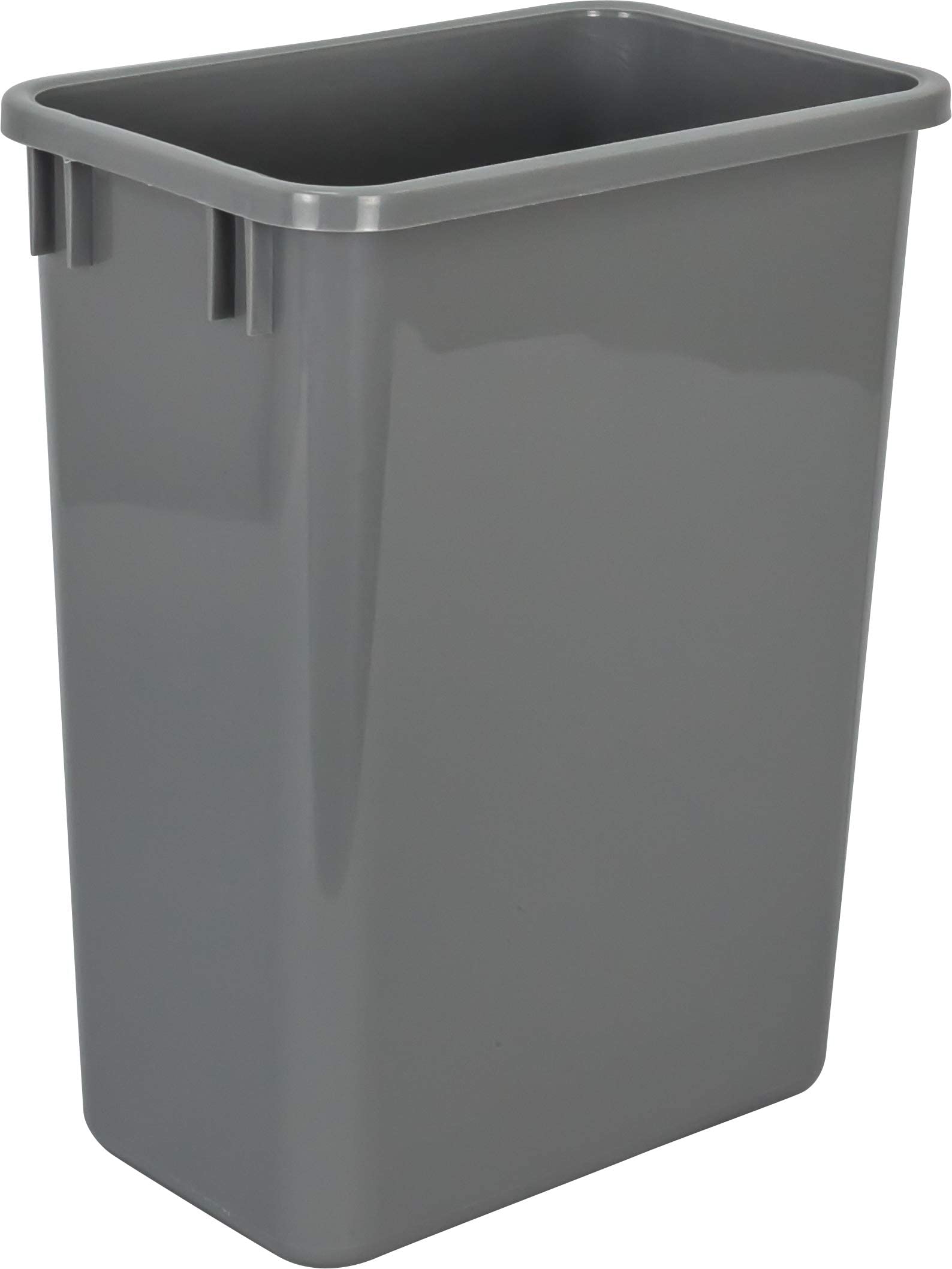 Hardware Resources Plastic Waste Container, 35 Quarts (Pack Of 1), Grey