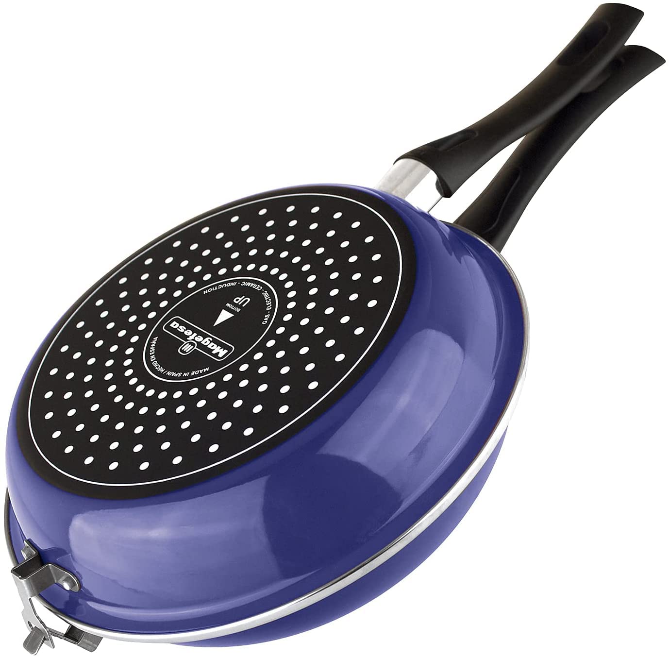Magefesa Blue Frittata Pan. Double Layer Non-Stick Frying Pan, Vitrified Steel, Compatible With All Types Of Fire, Including Ind